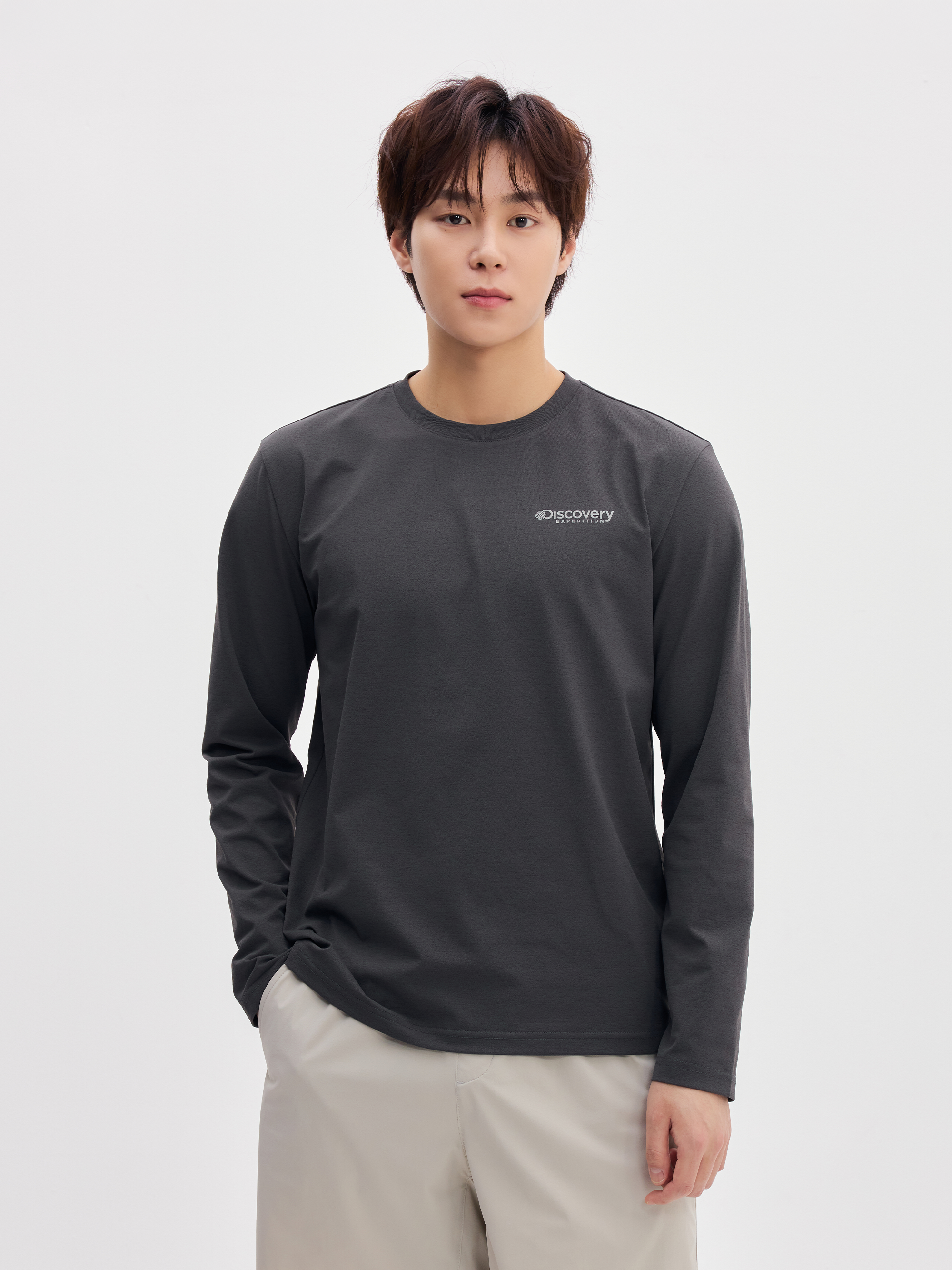 남성 에센셜 기능성 긴팔티셔츠