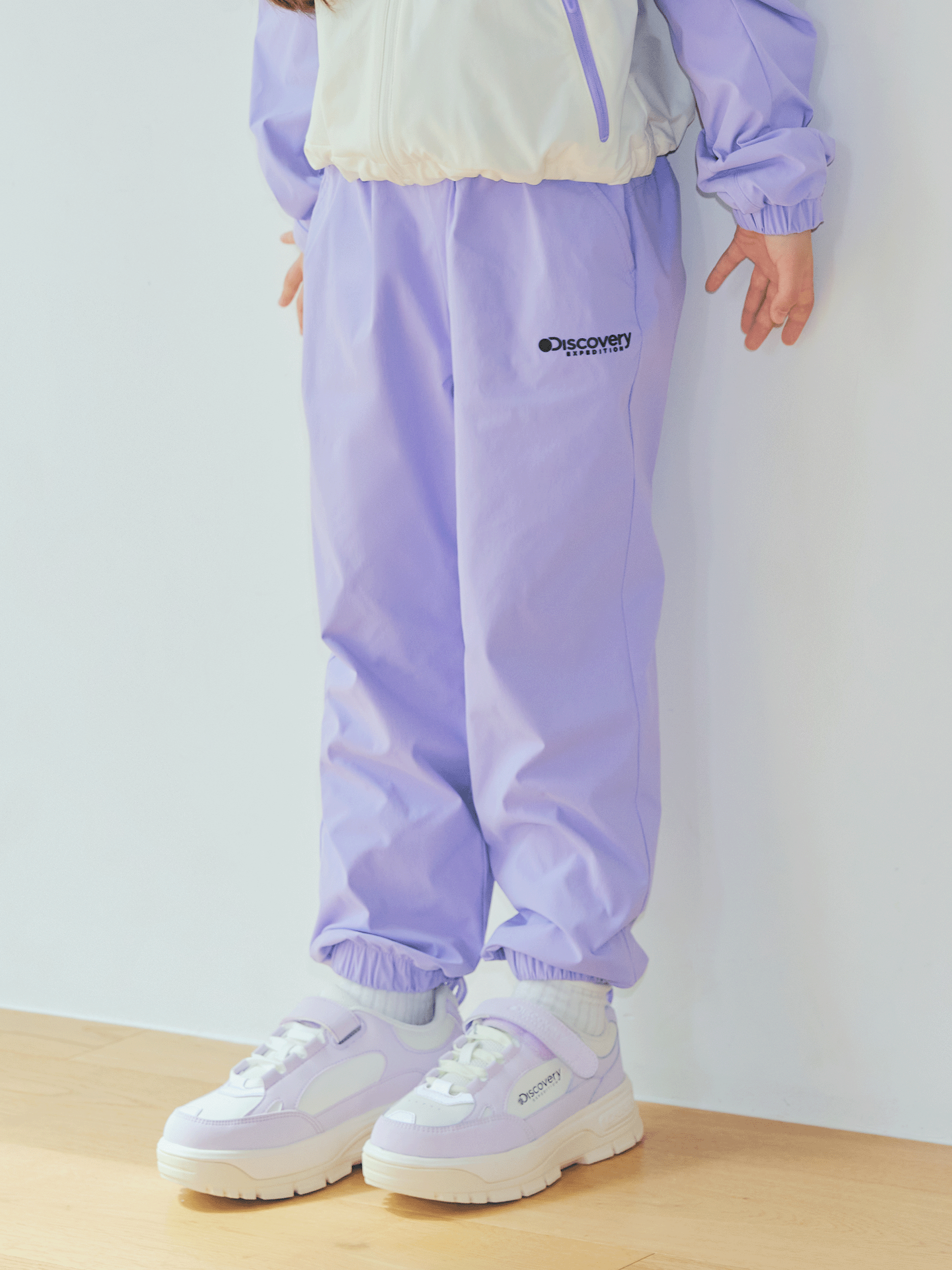 여아 우븐 트레이닝 조거 팬츠