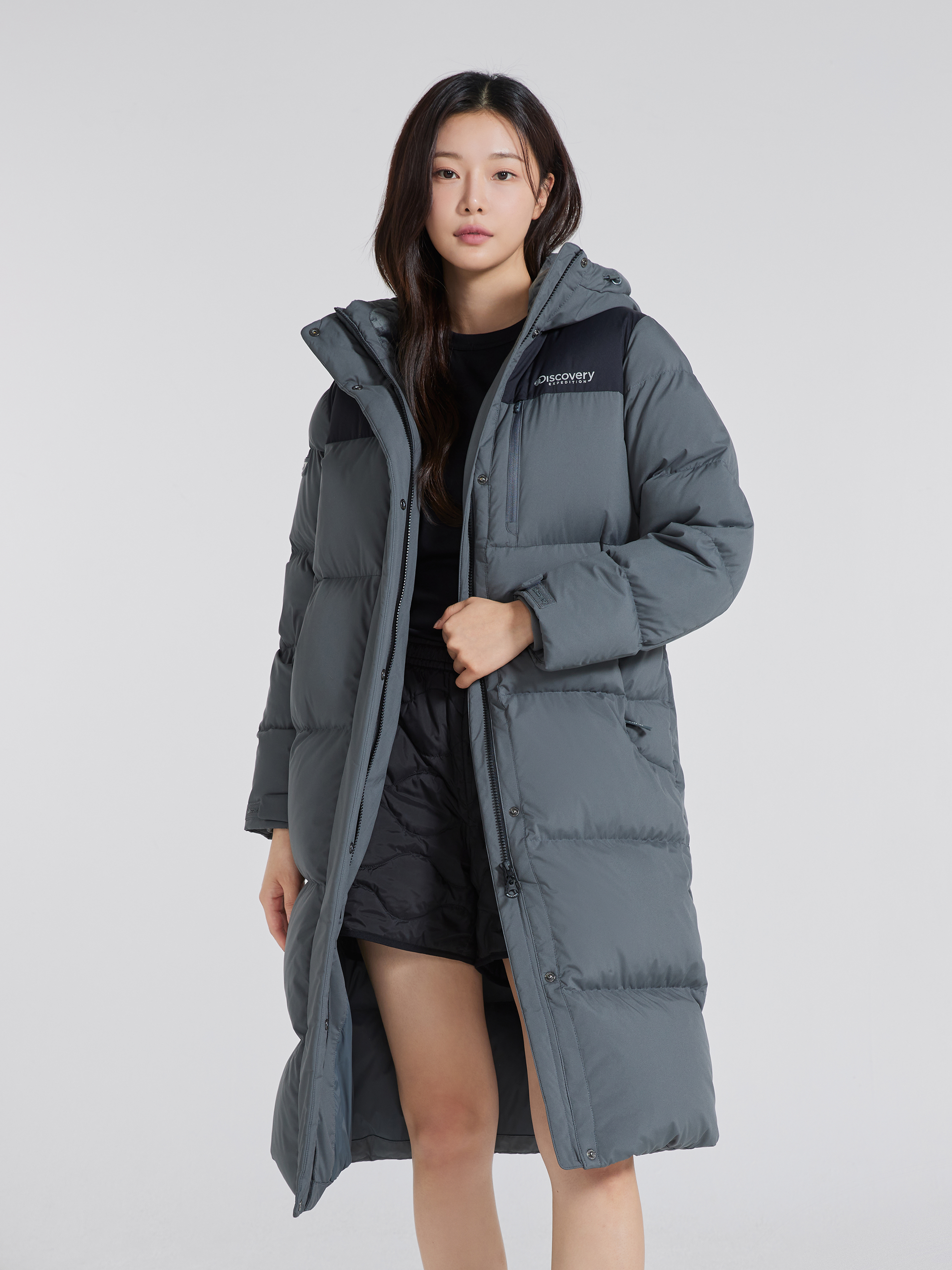 여성 반슬리 다운 롱패딩