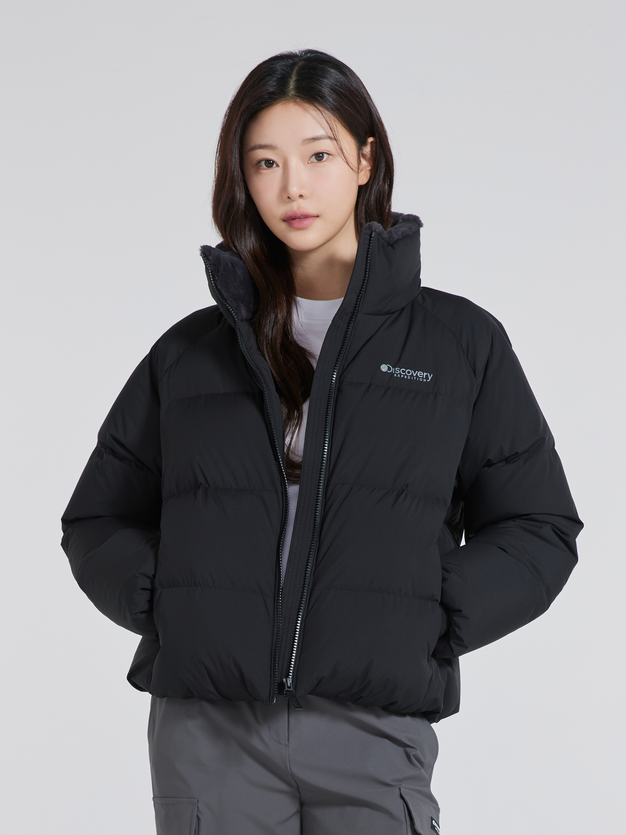 여성 올리브 글로우 다운