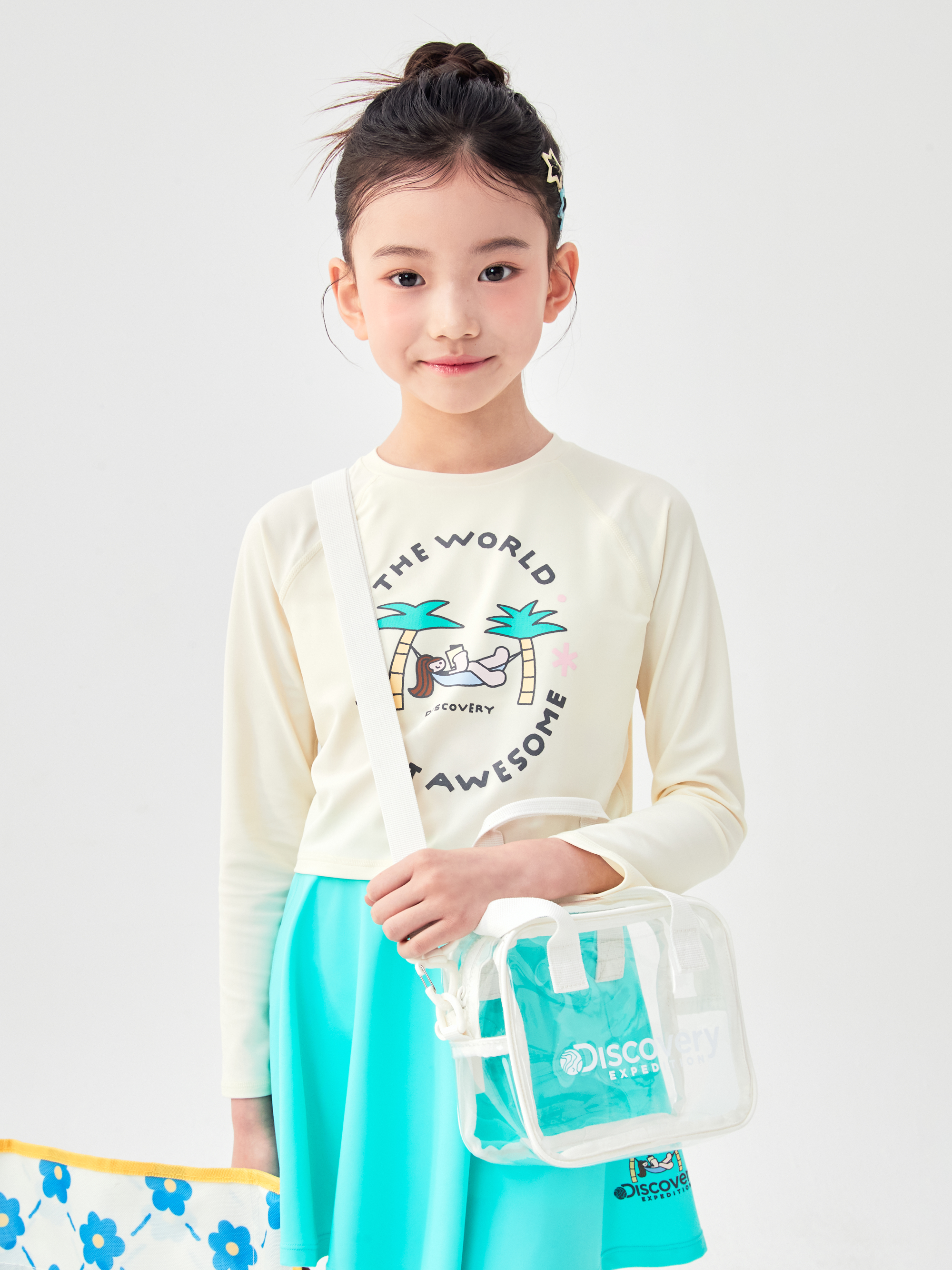 클리어 토트 크로스 투웨이백