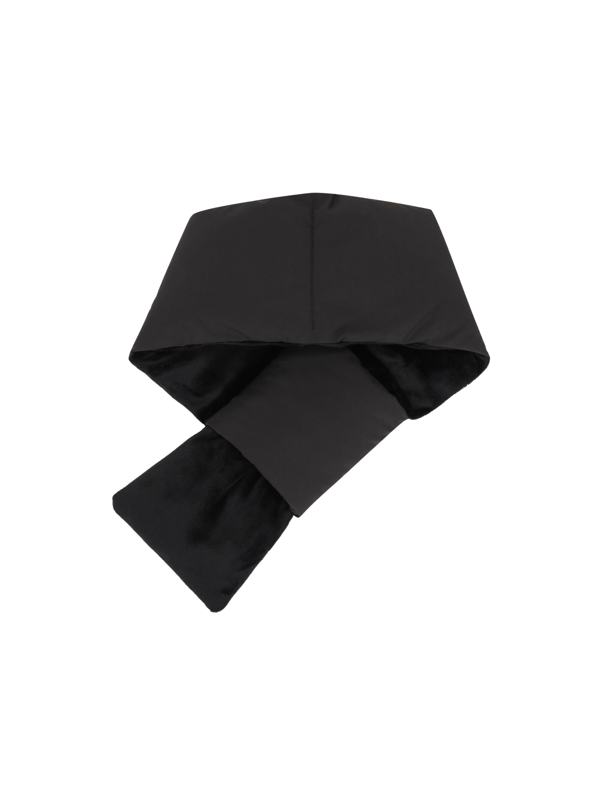 레스터 로고프린트 패딩 머플러