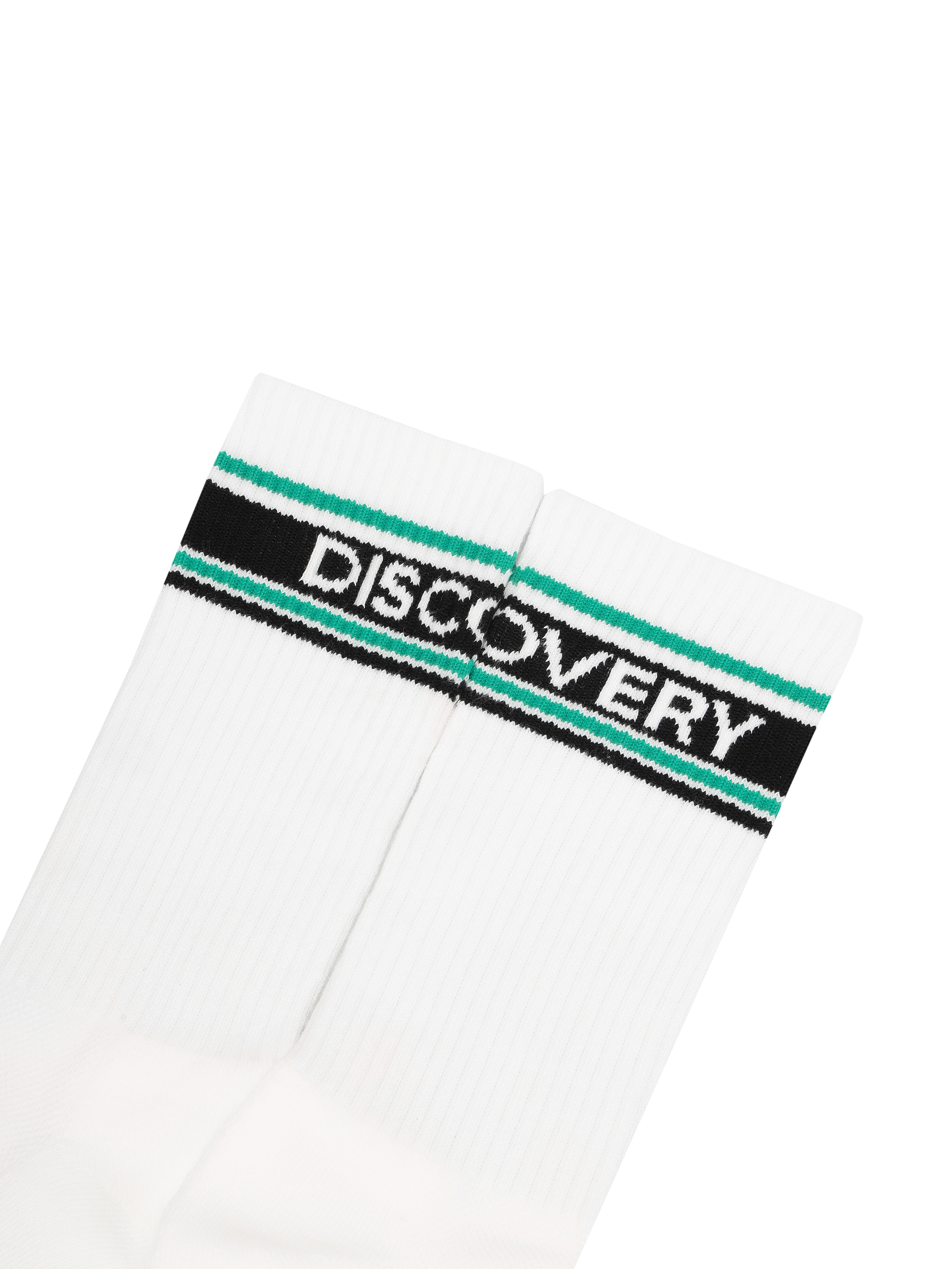 스트라이프 배색 로고 하이삭스