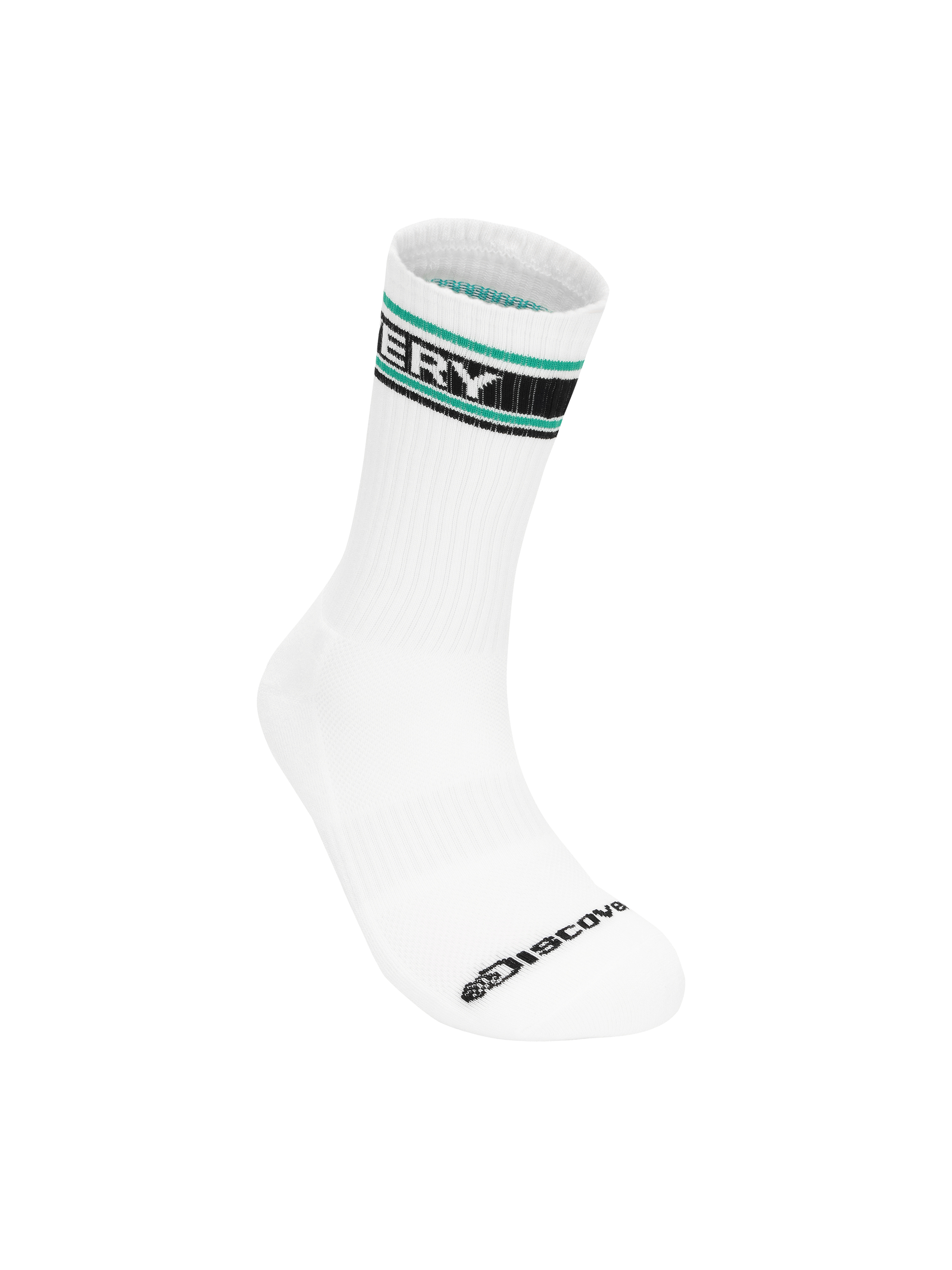 스트라이프 배색 로고 하이삭스