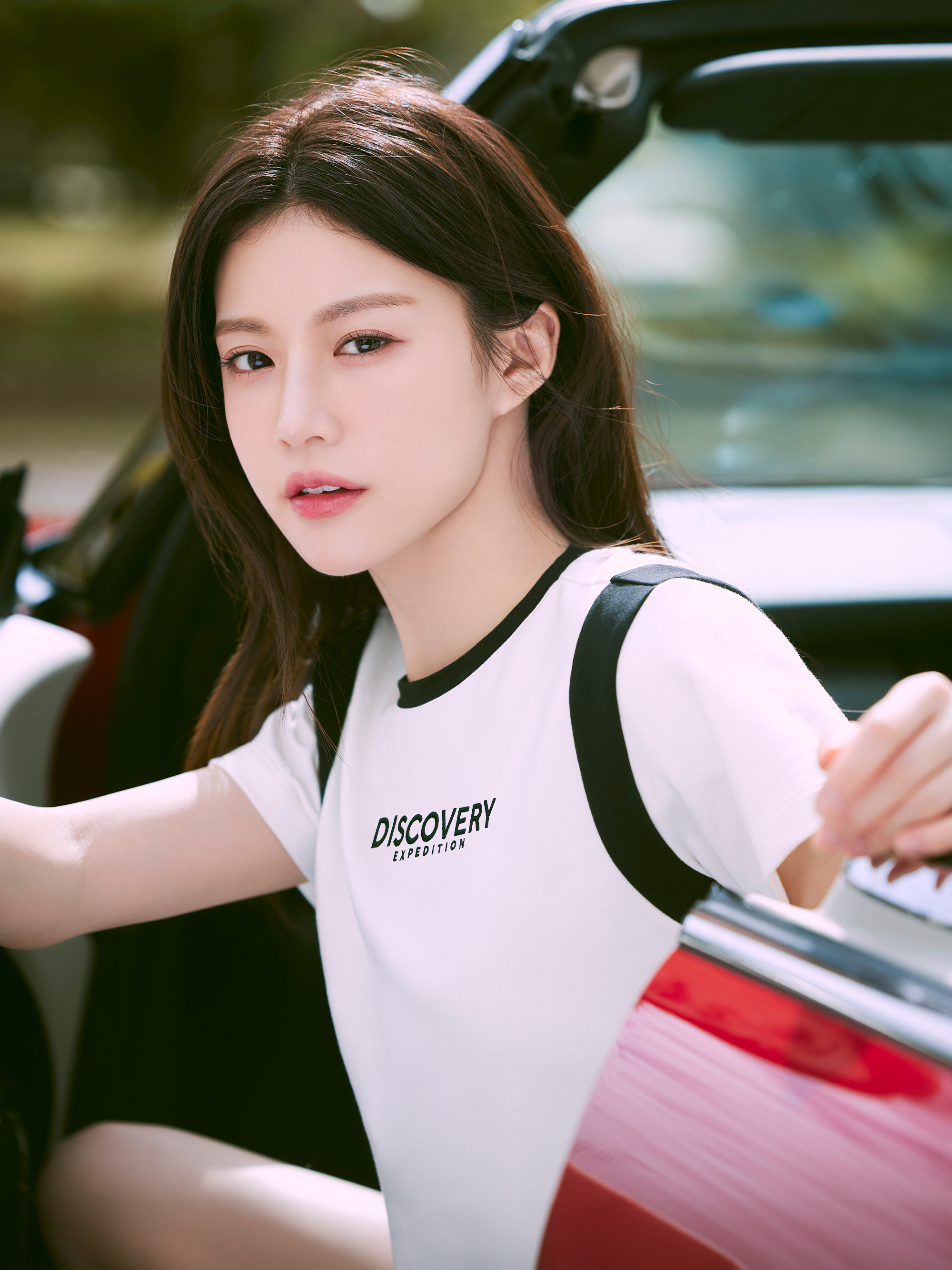 여성 애슬레저 크롭 반팔