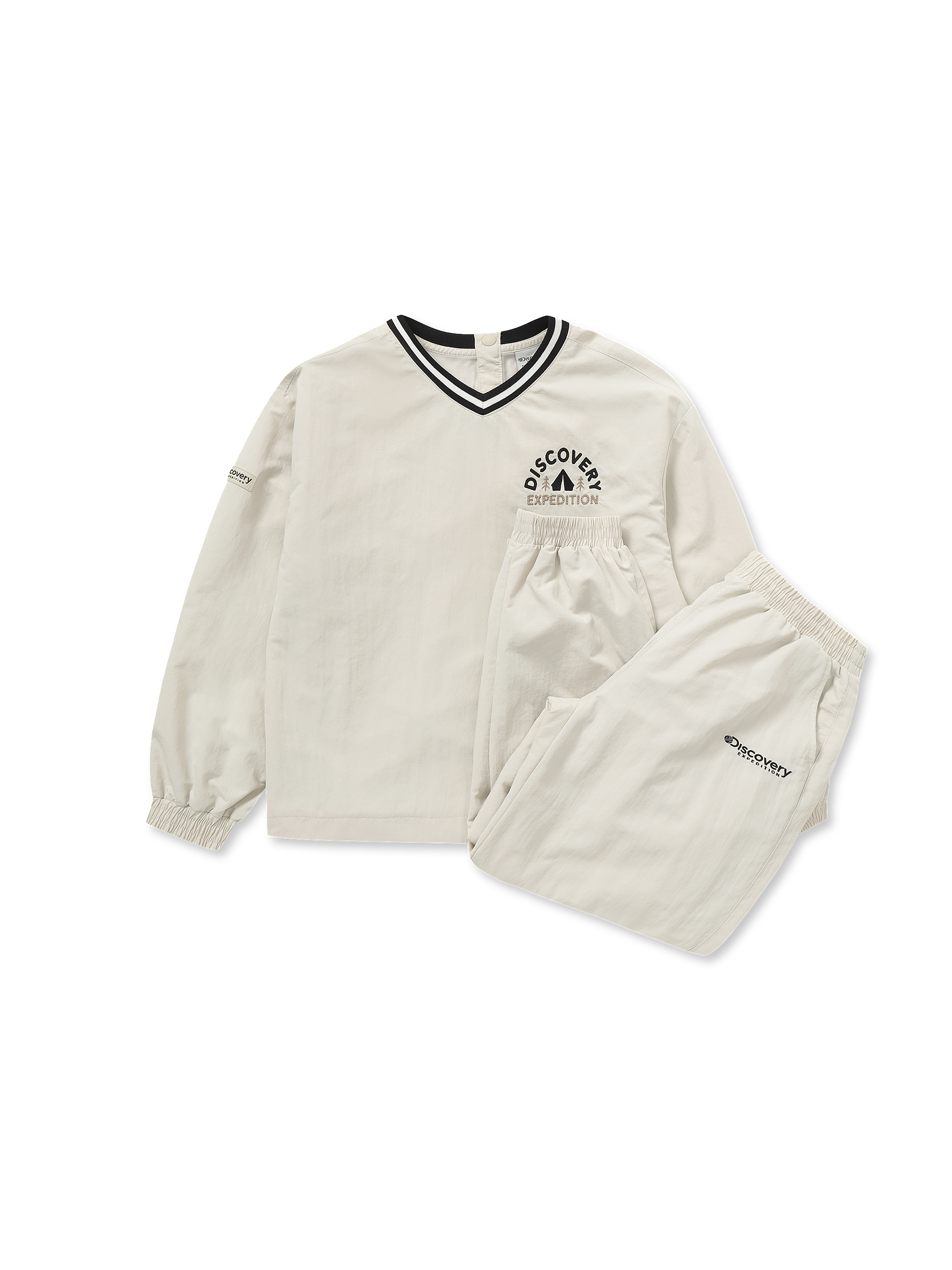 키즈 우븐 그래픽 맨투맨 세트