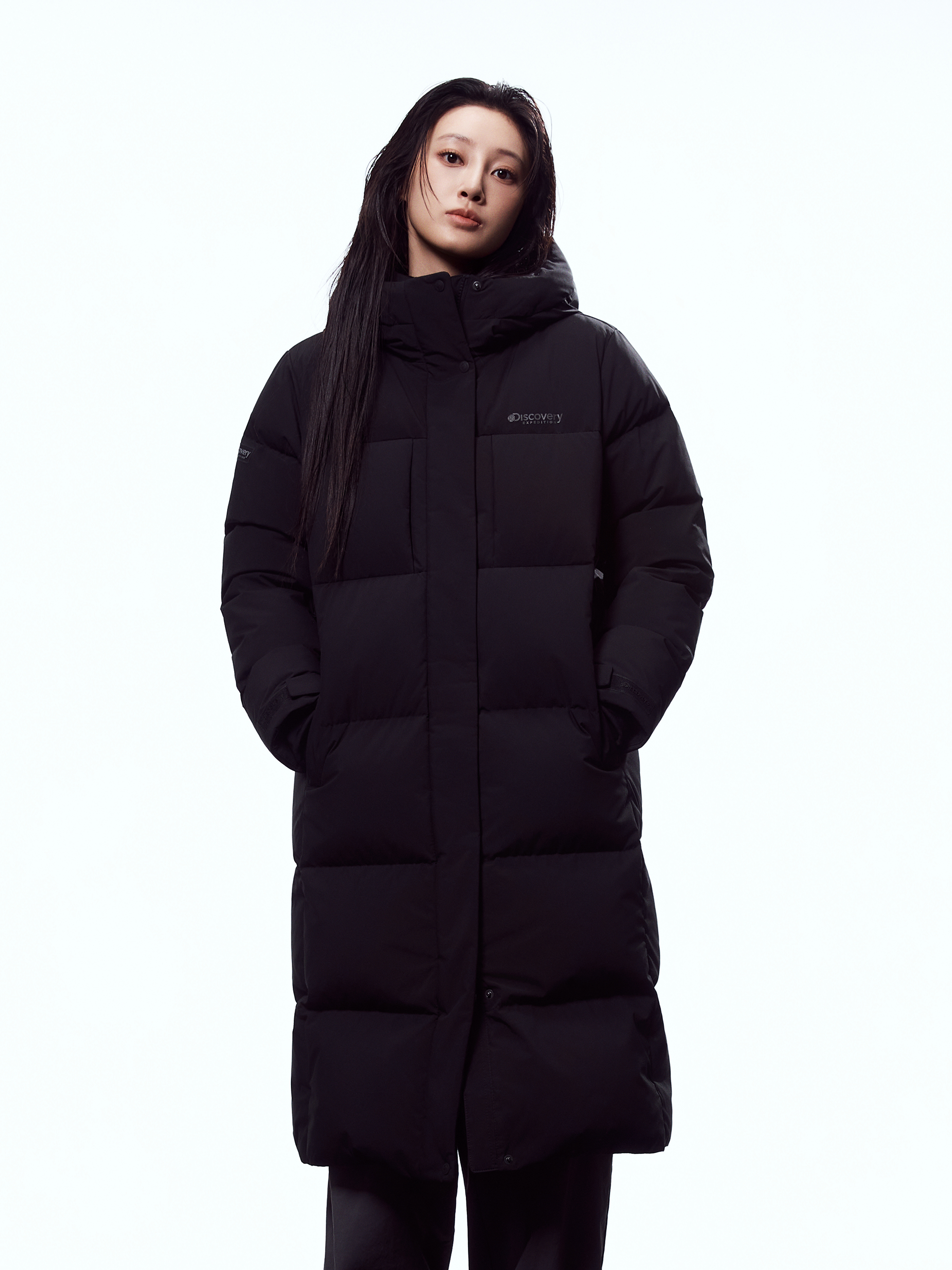 여성 레스터G 구스다운 롱패딩