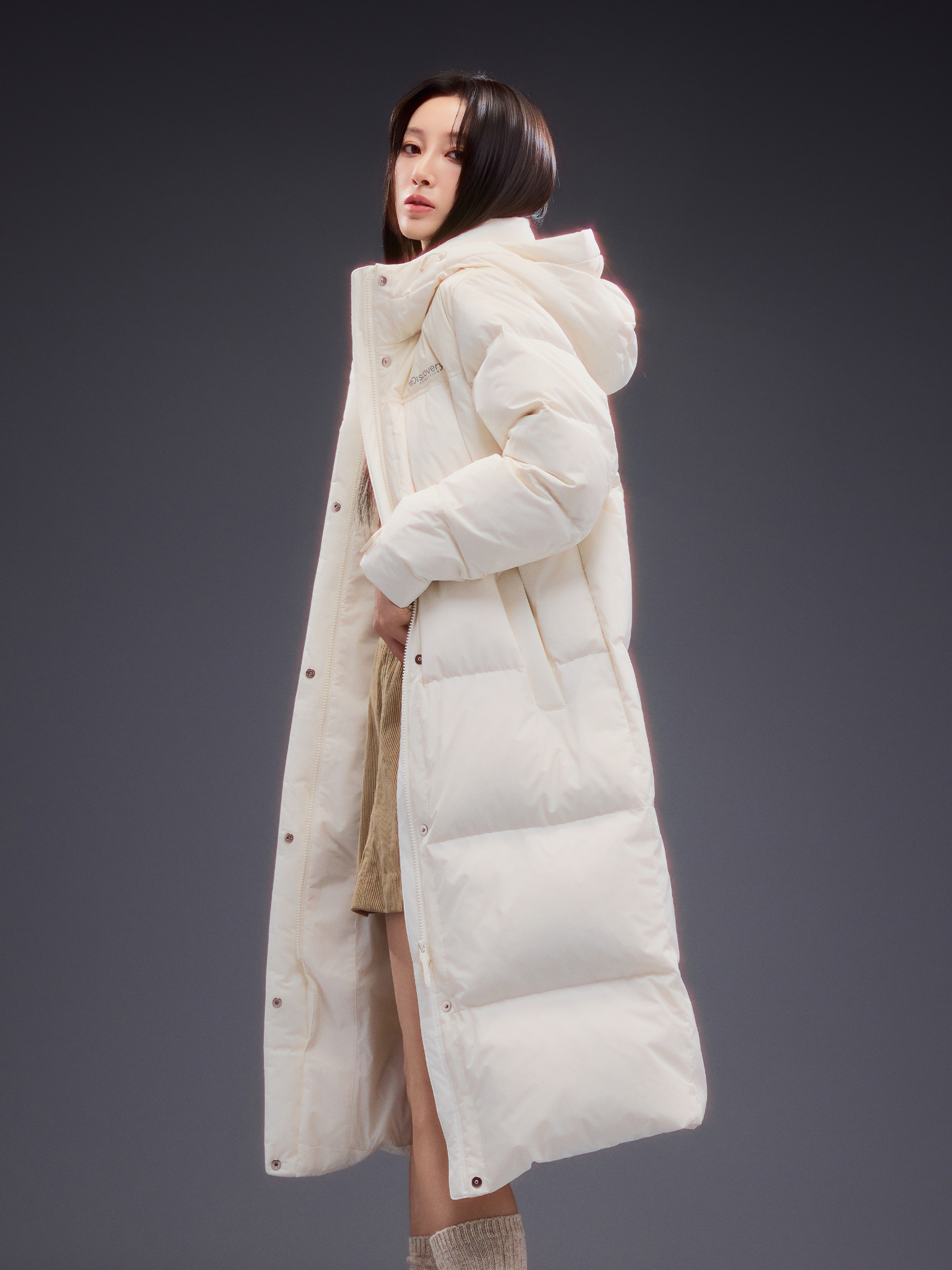 여성 반슬리 다운 롱패딩