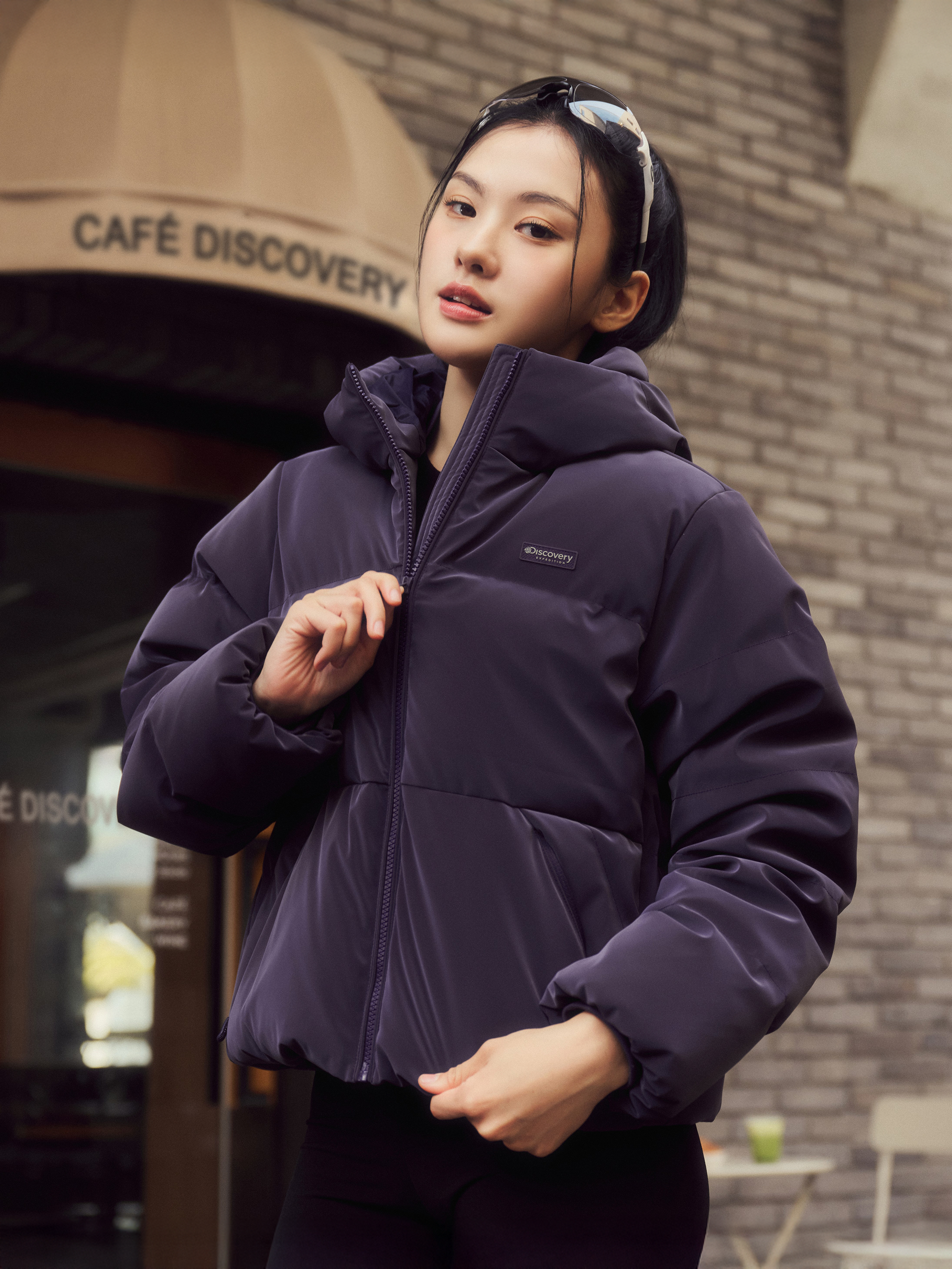 여성 뉴 올리아 글로우 다운 숏패딩