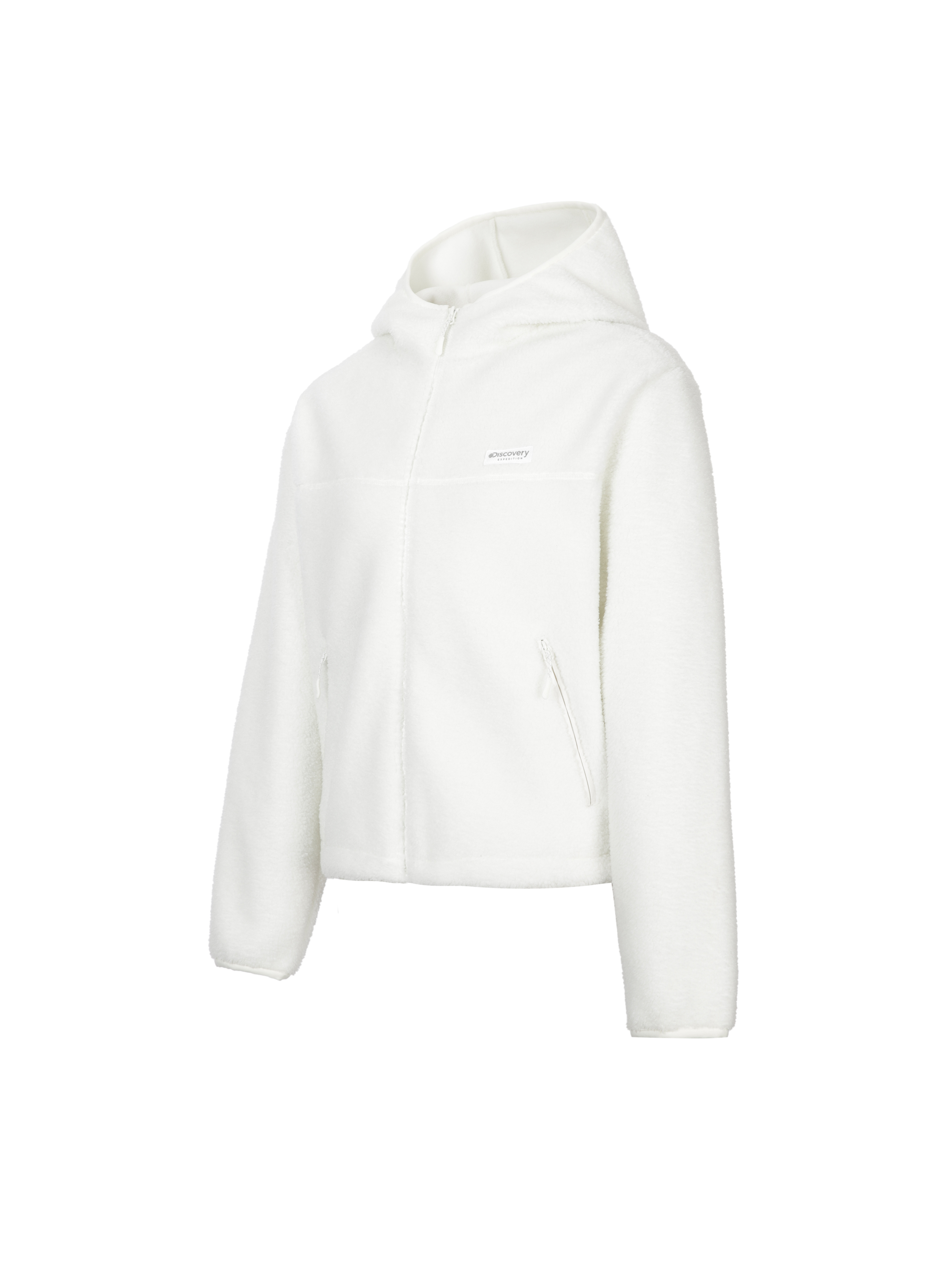 여성 테크플리스 후드 자켓