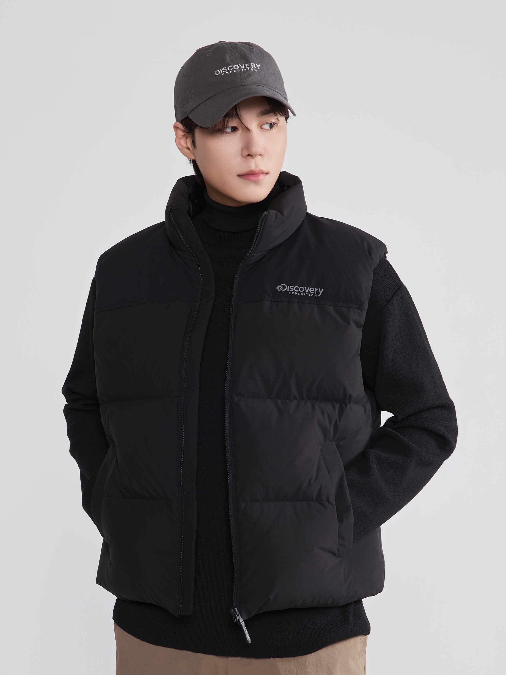 유니 반슬리 다운 패딩베스트