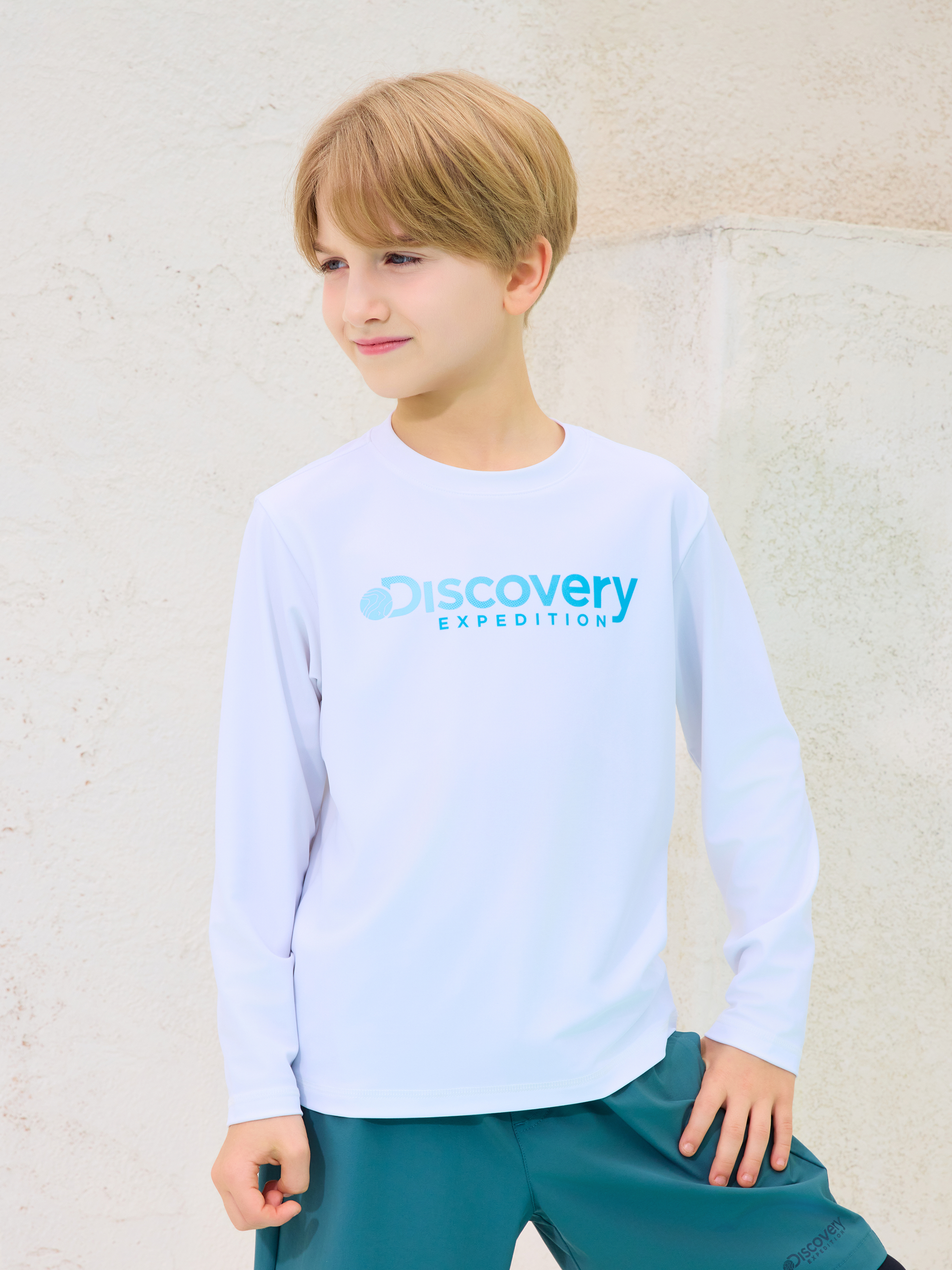 키즈 프레시벤트 에센셜 빅로고 래쉬가드