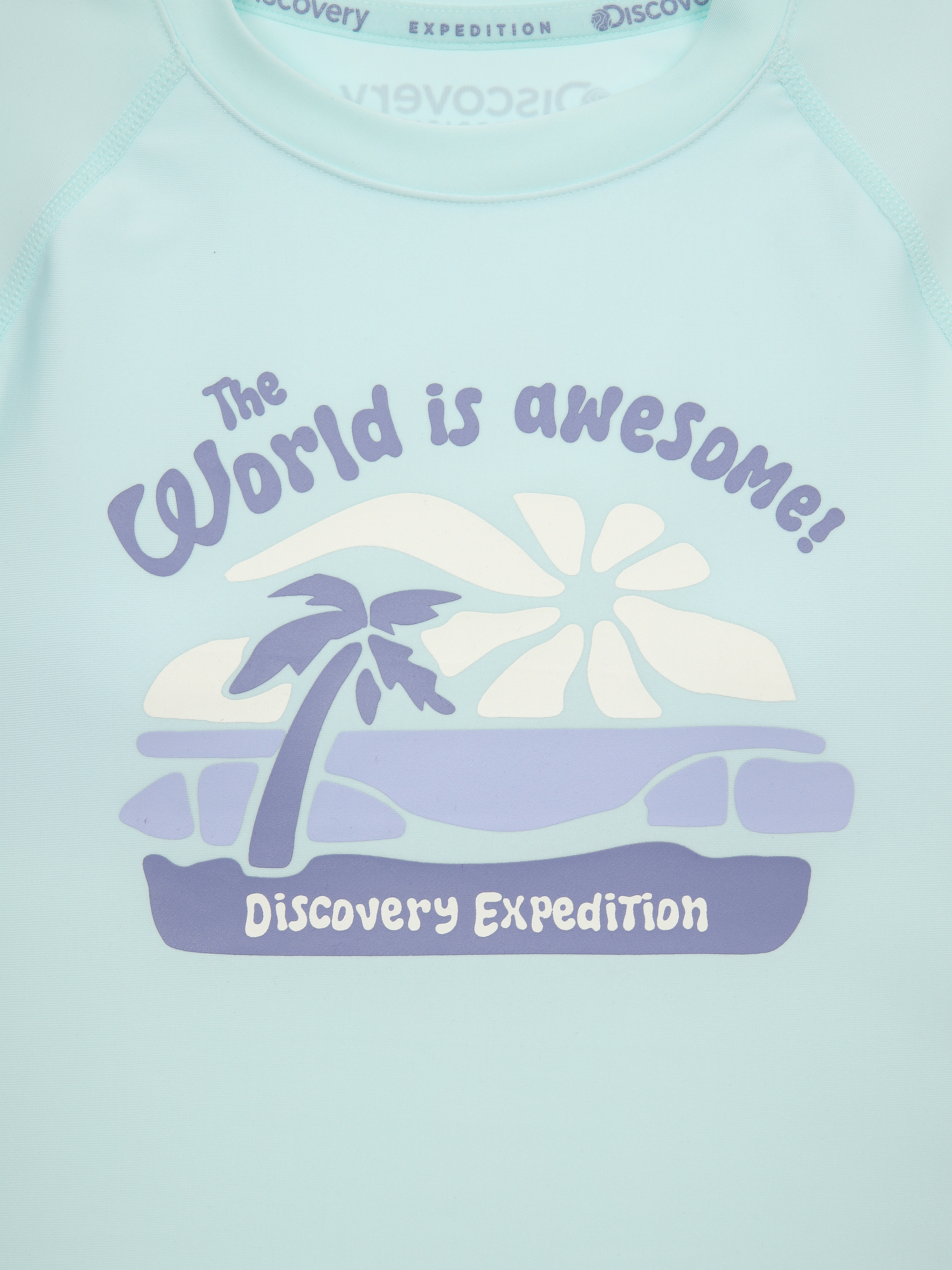 여아 프레시벤트 크롭 그래픽 래쉬가드