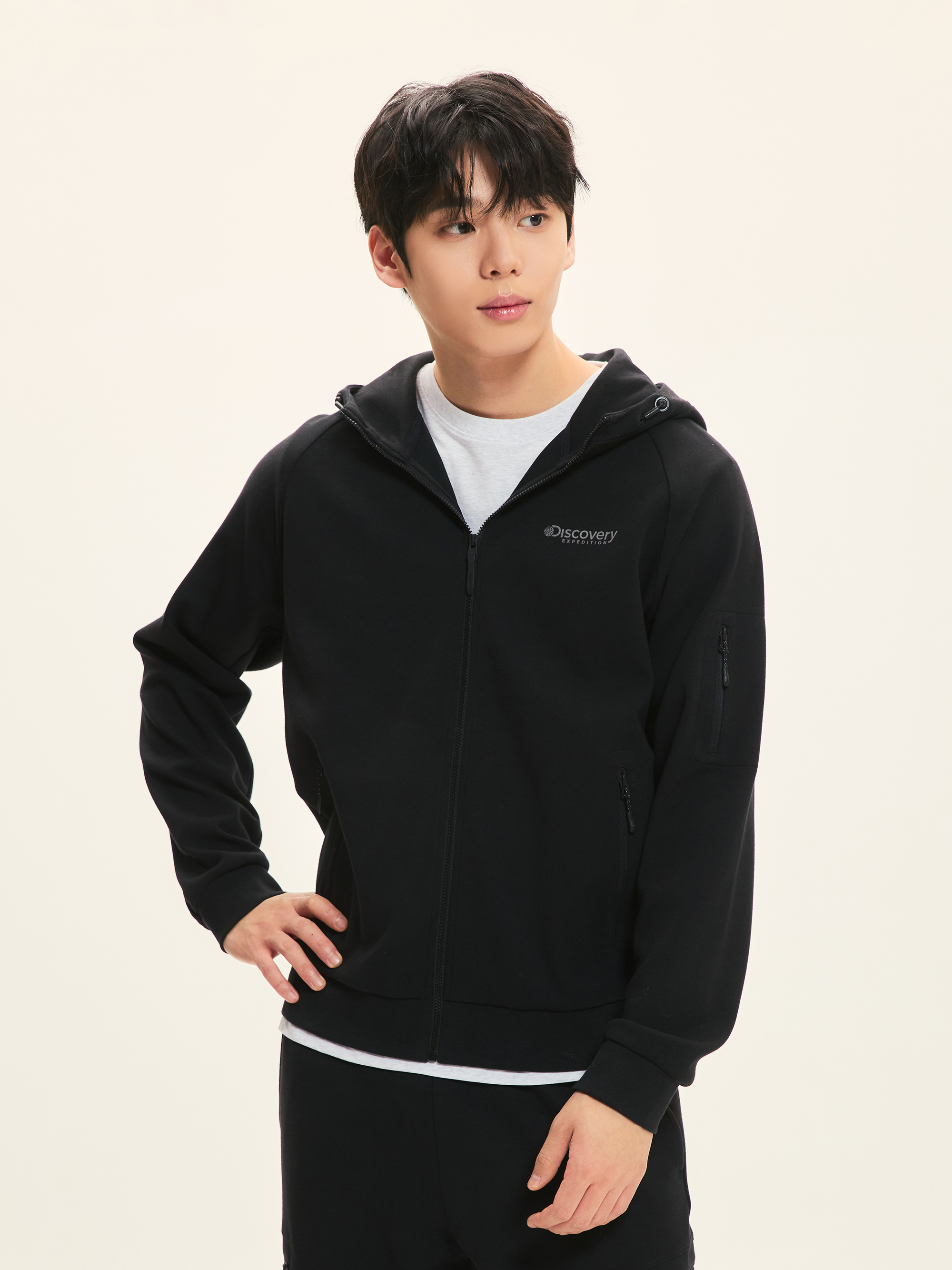 니트 에센셜 남성 트레이닝 자켓