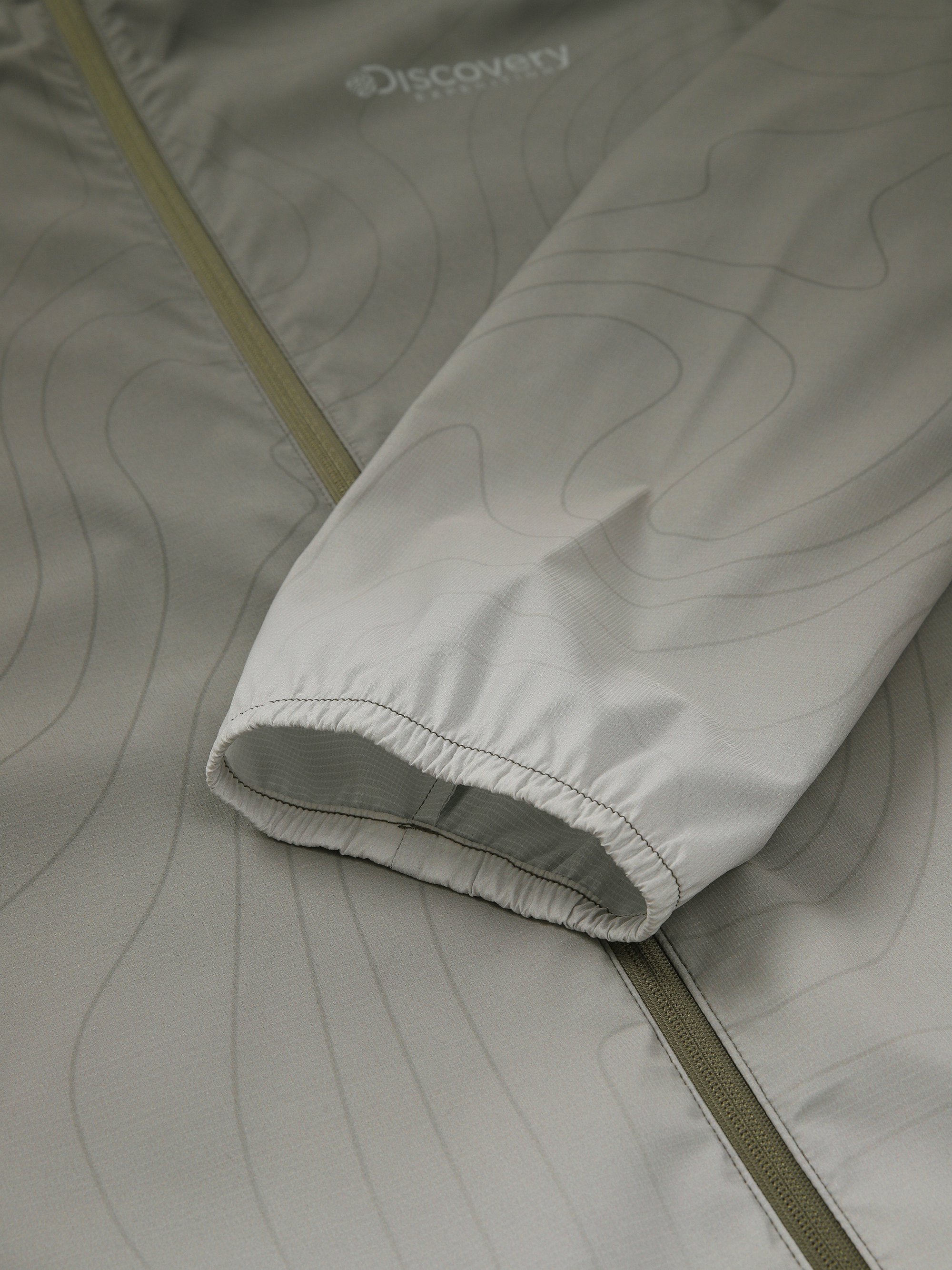 남성 등고선 프린트 바람막이