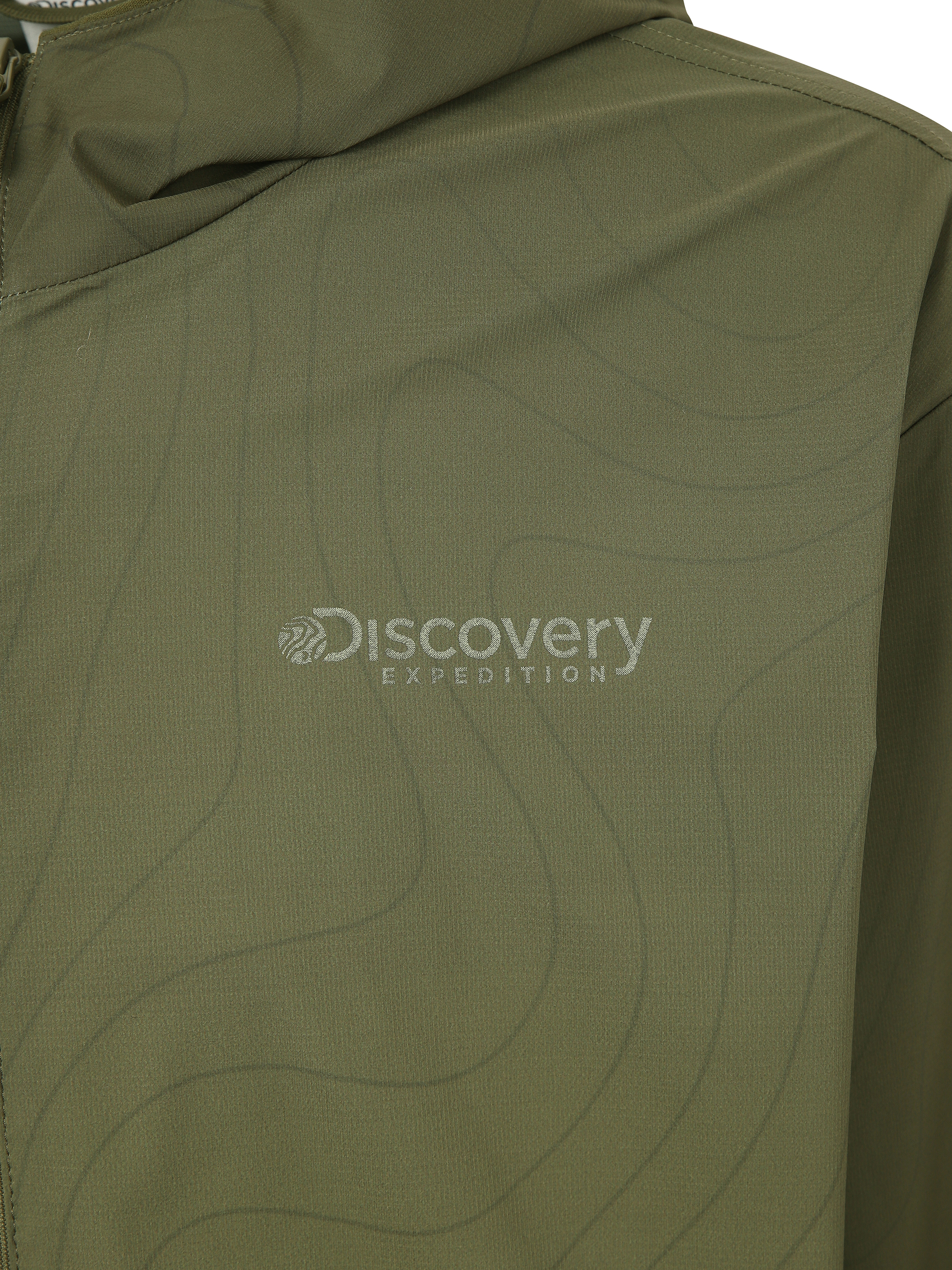 남성 등고선 프린트 바람막이