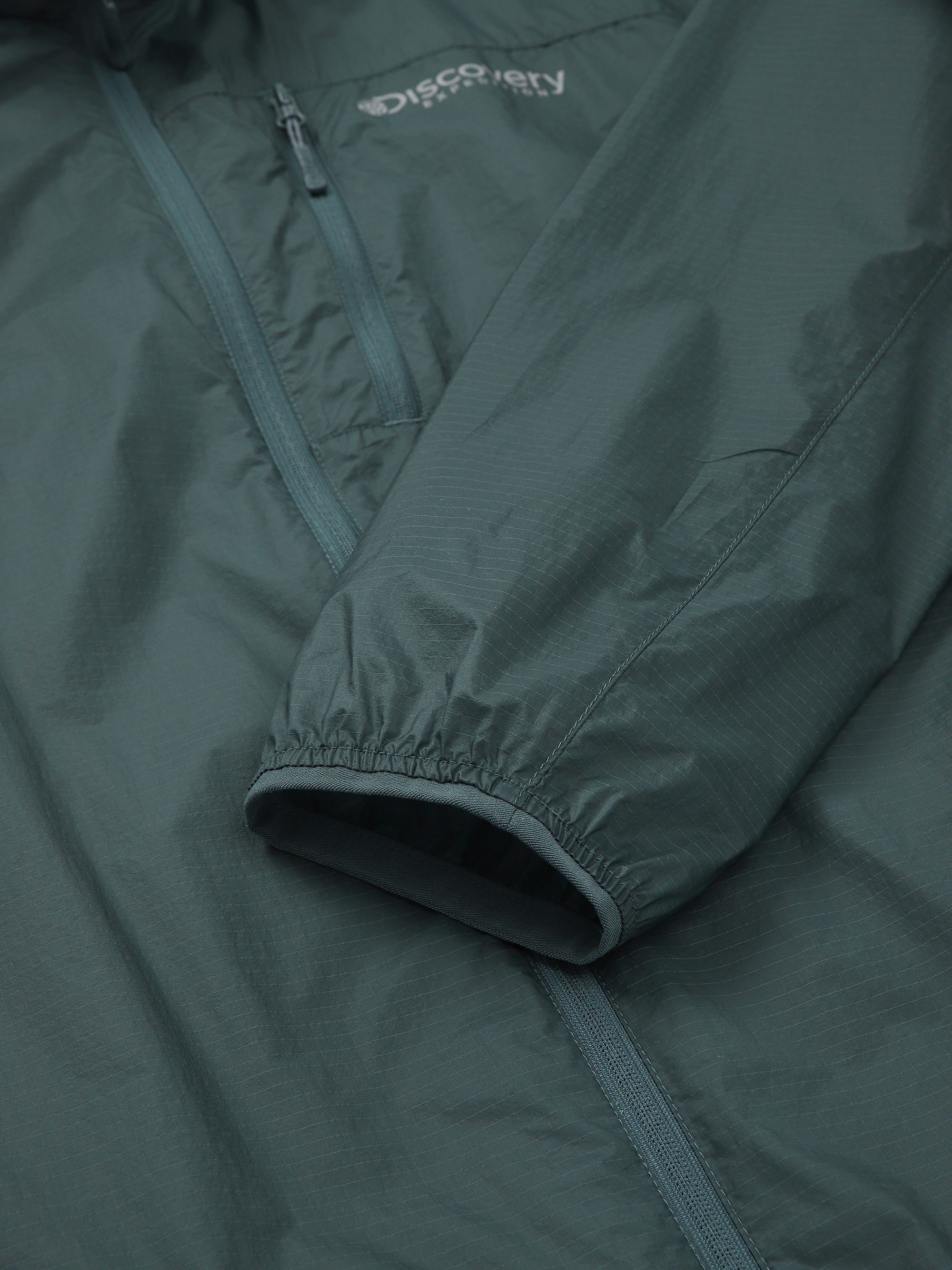 남성 초경량 립스탑 하이넥 바람막이