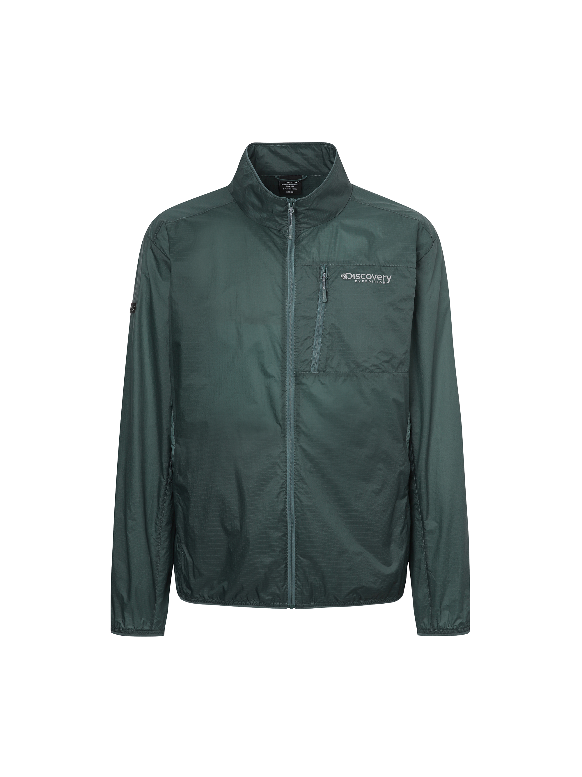 남성 초경량 립스탑 하이넥 바람막이