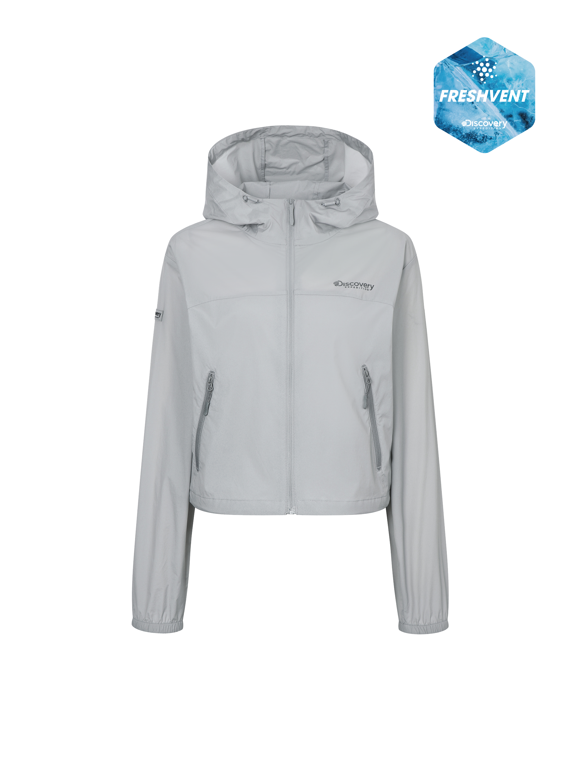 프레시벤트 여성 크롭 바람막이