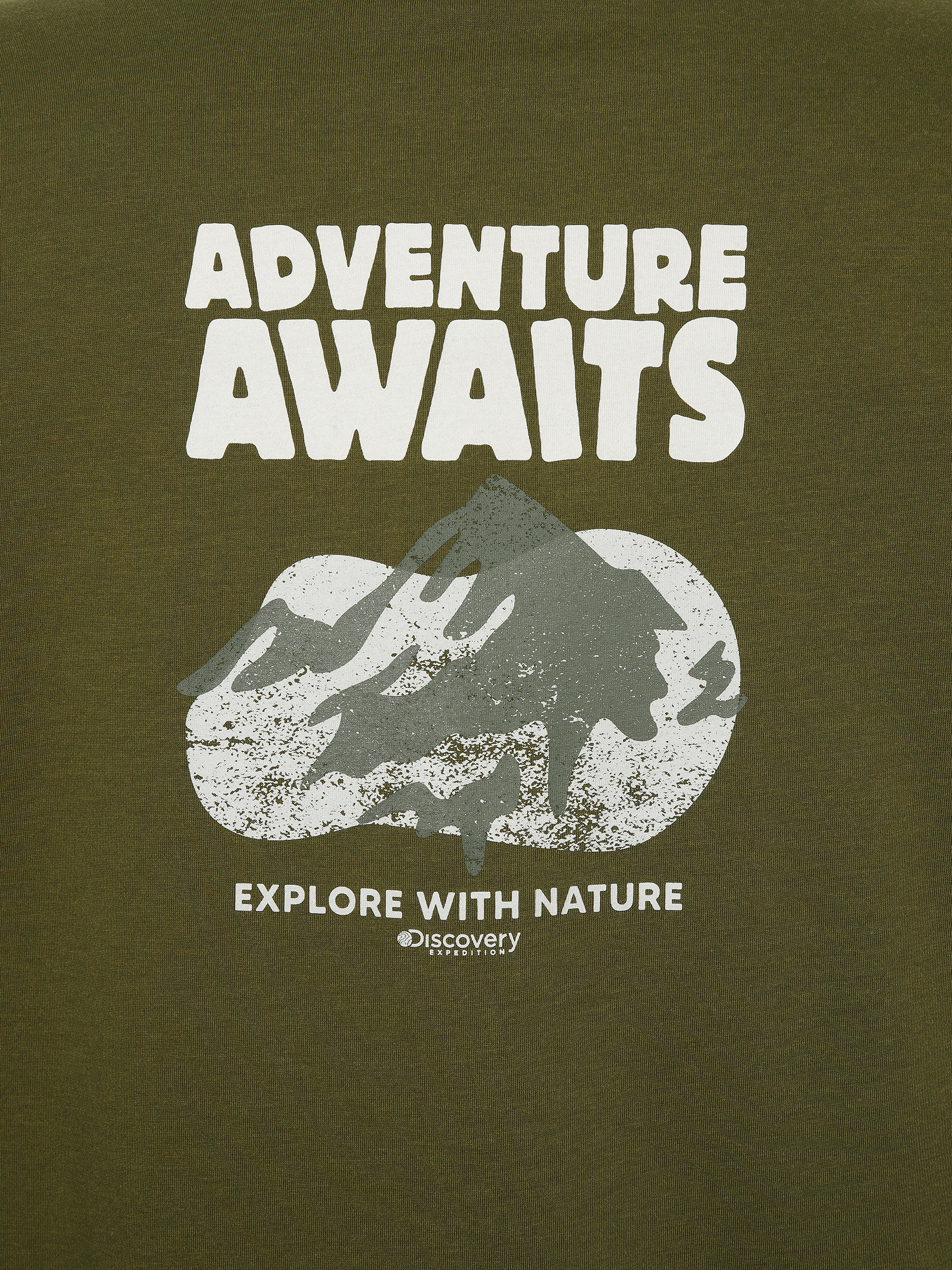 프레시벤트 워싱 마운틴 일러스트 그래픽 반팔티셔츠