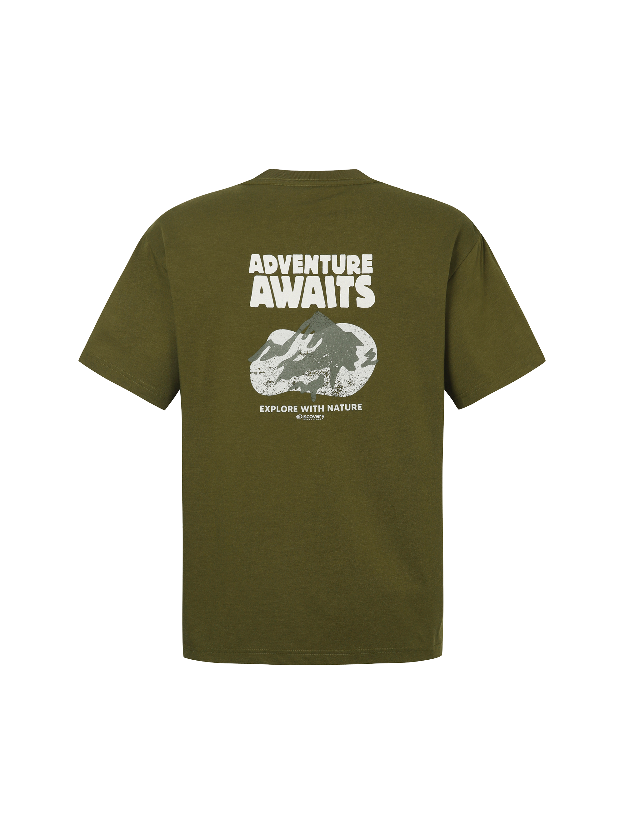 프레시벤트 워싱 마운틴 일러스트 그래픽 반팔티셔츠