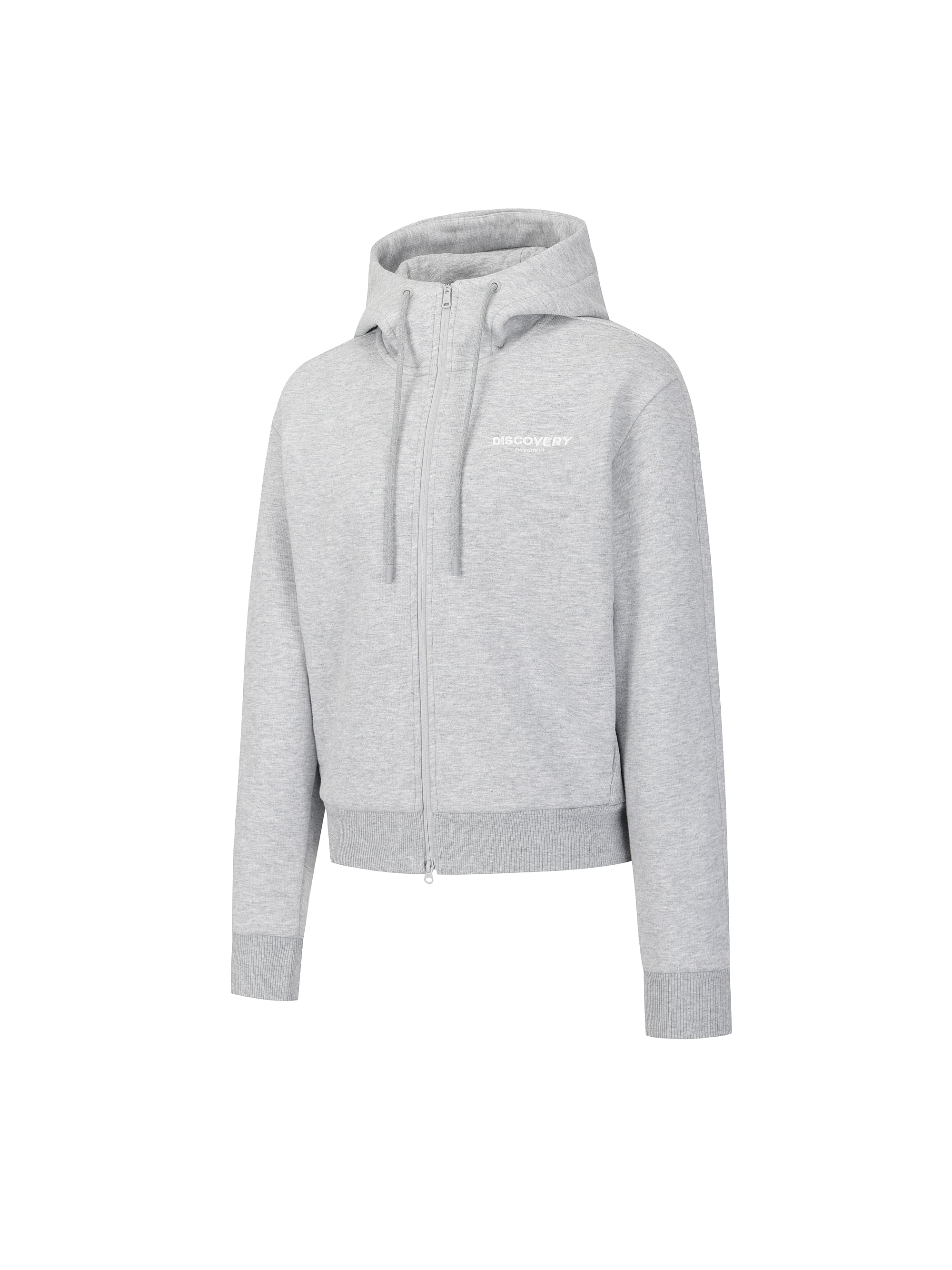 여성 에어로웜 기모 니트 후드 집업