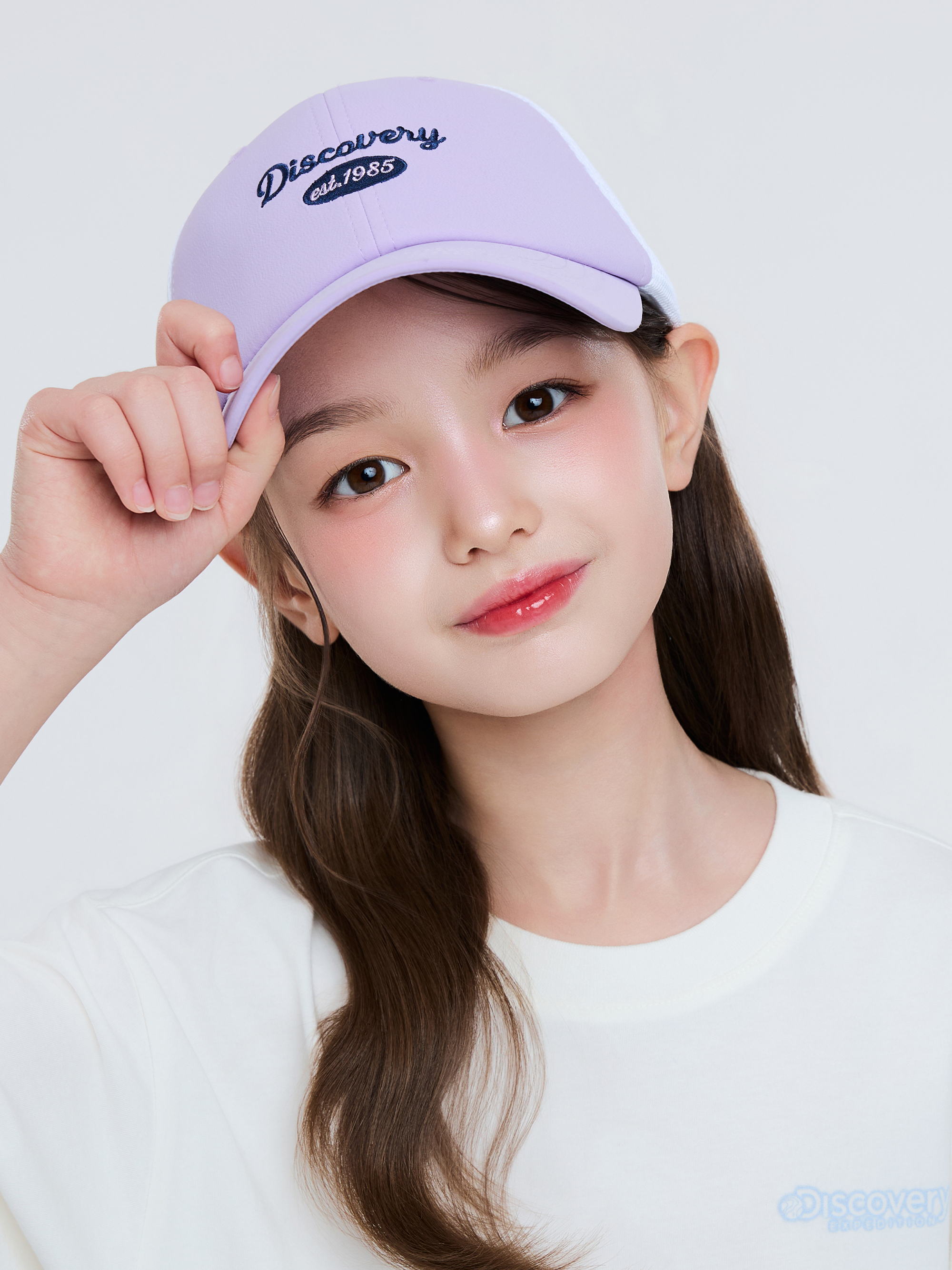 리틀 디스커버리 부분메쉬 볼캡