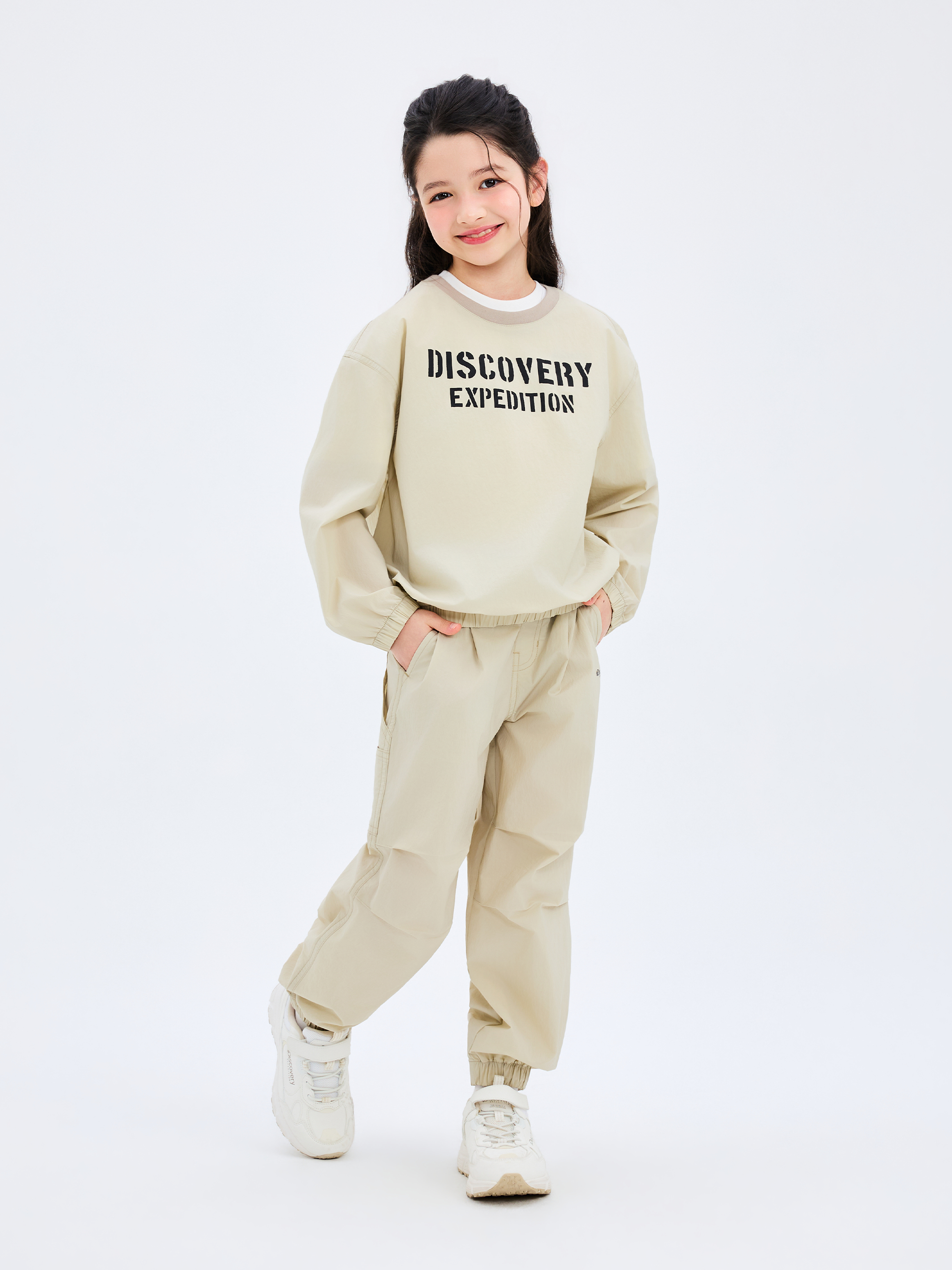 키즈 우븐 맨투맨+팬츠+반팔티 3SET