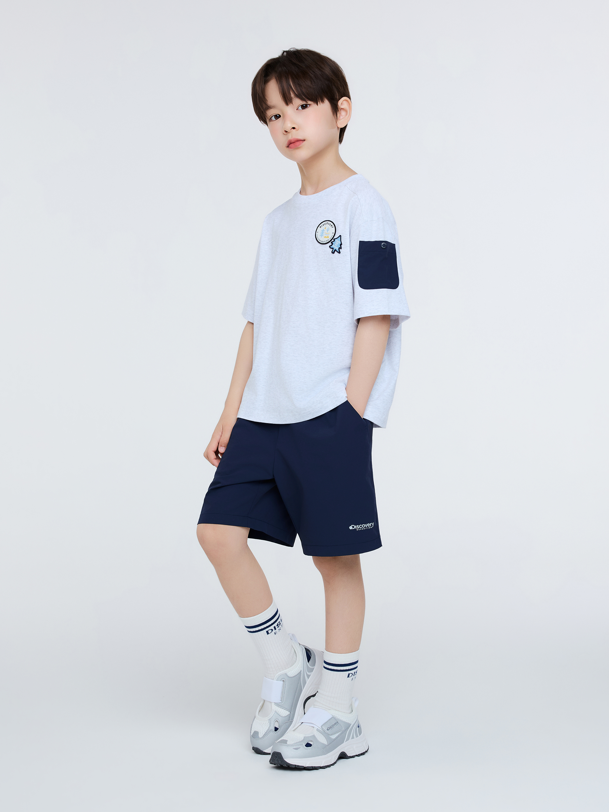 우븐포켓 반팔티셔츠+반바지 SET