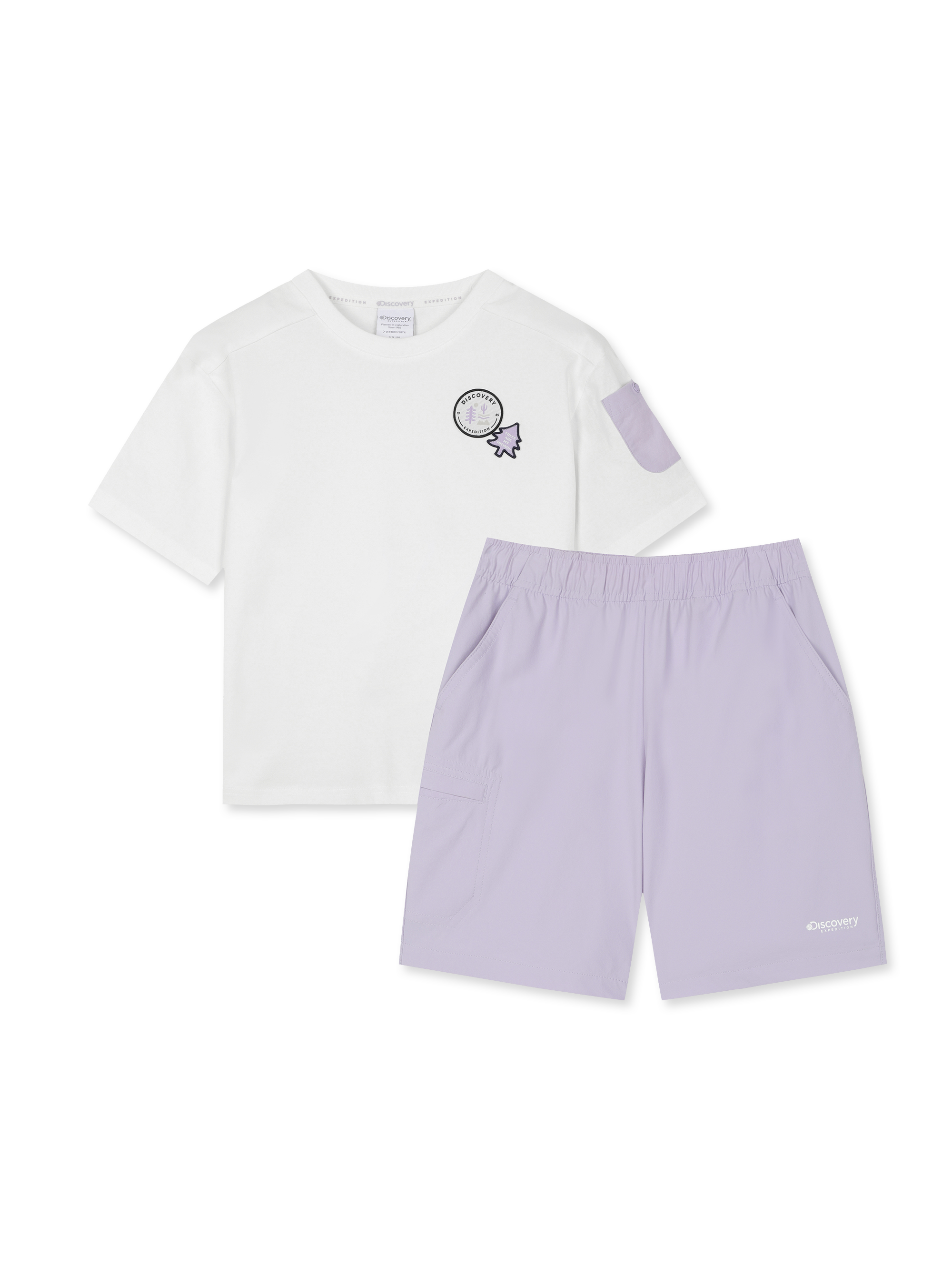 우븐포켓 반팔티셔츠+반바지 SET