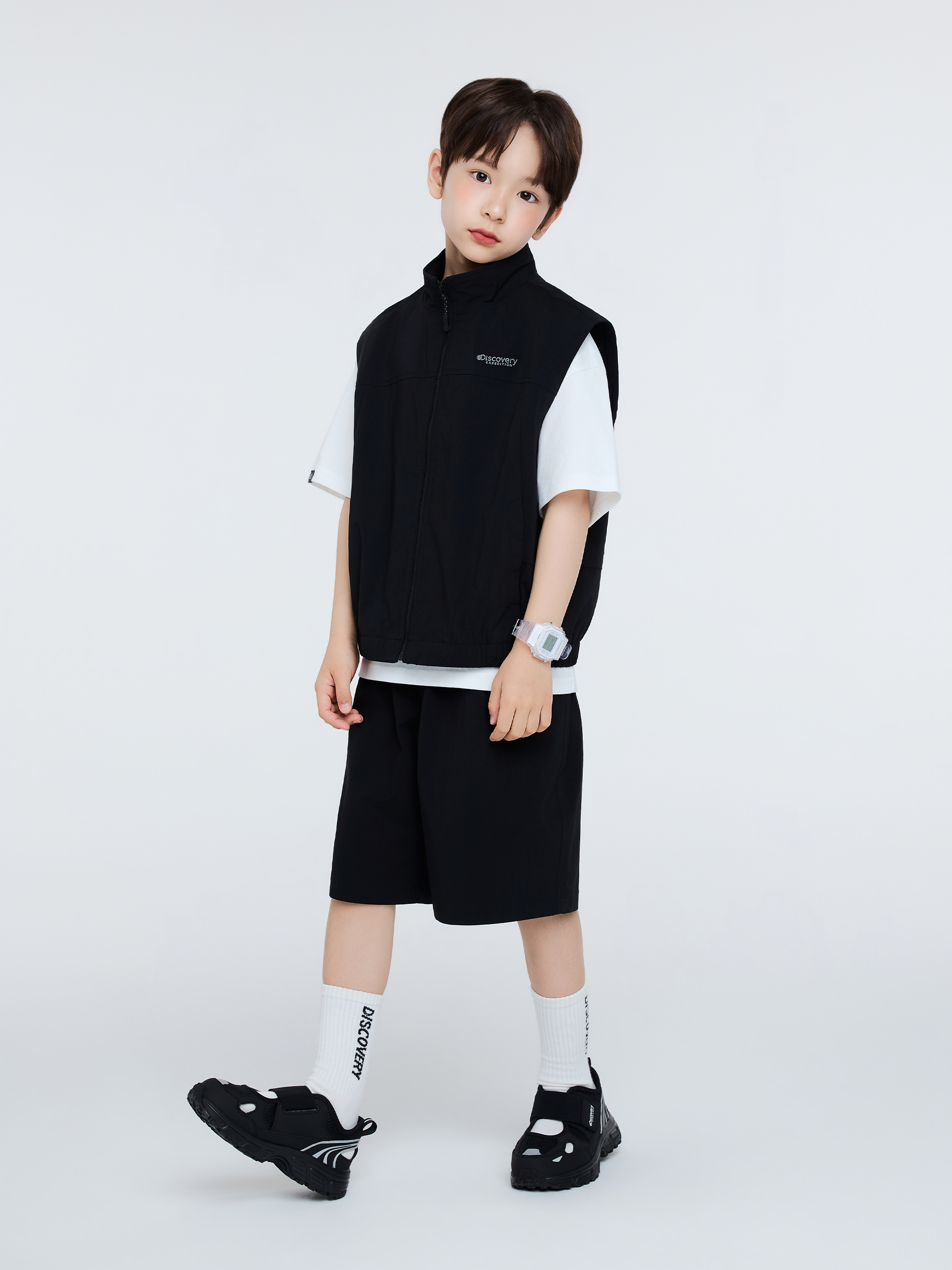 키즈 프레시벤트 베스트+반팔티+6부 팬츠 3SET