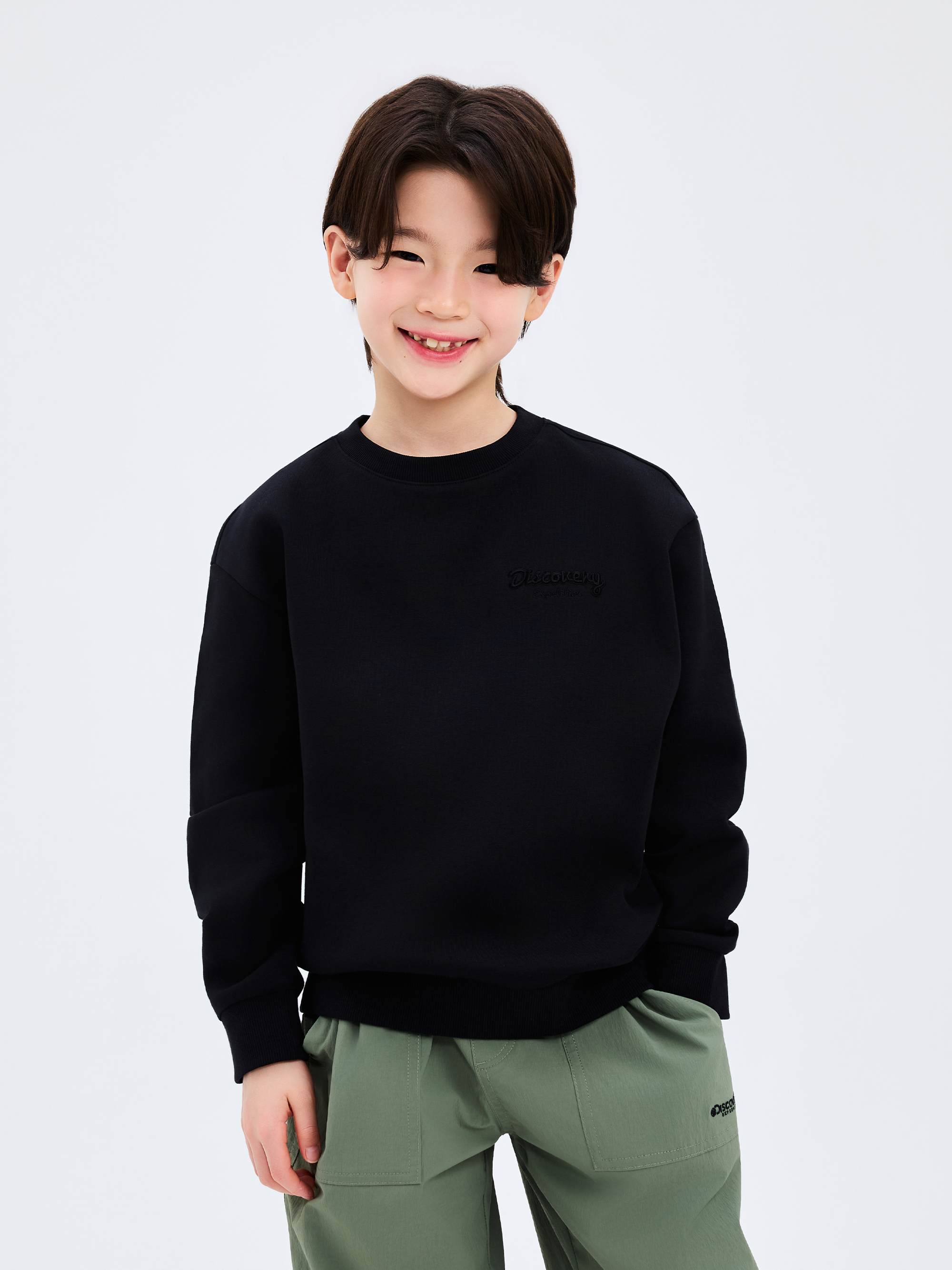 키즈 스몰로고 맨투맨