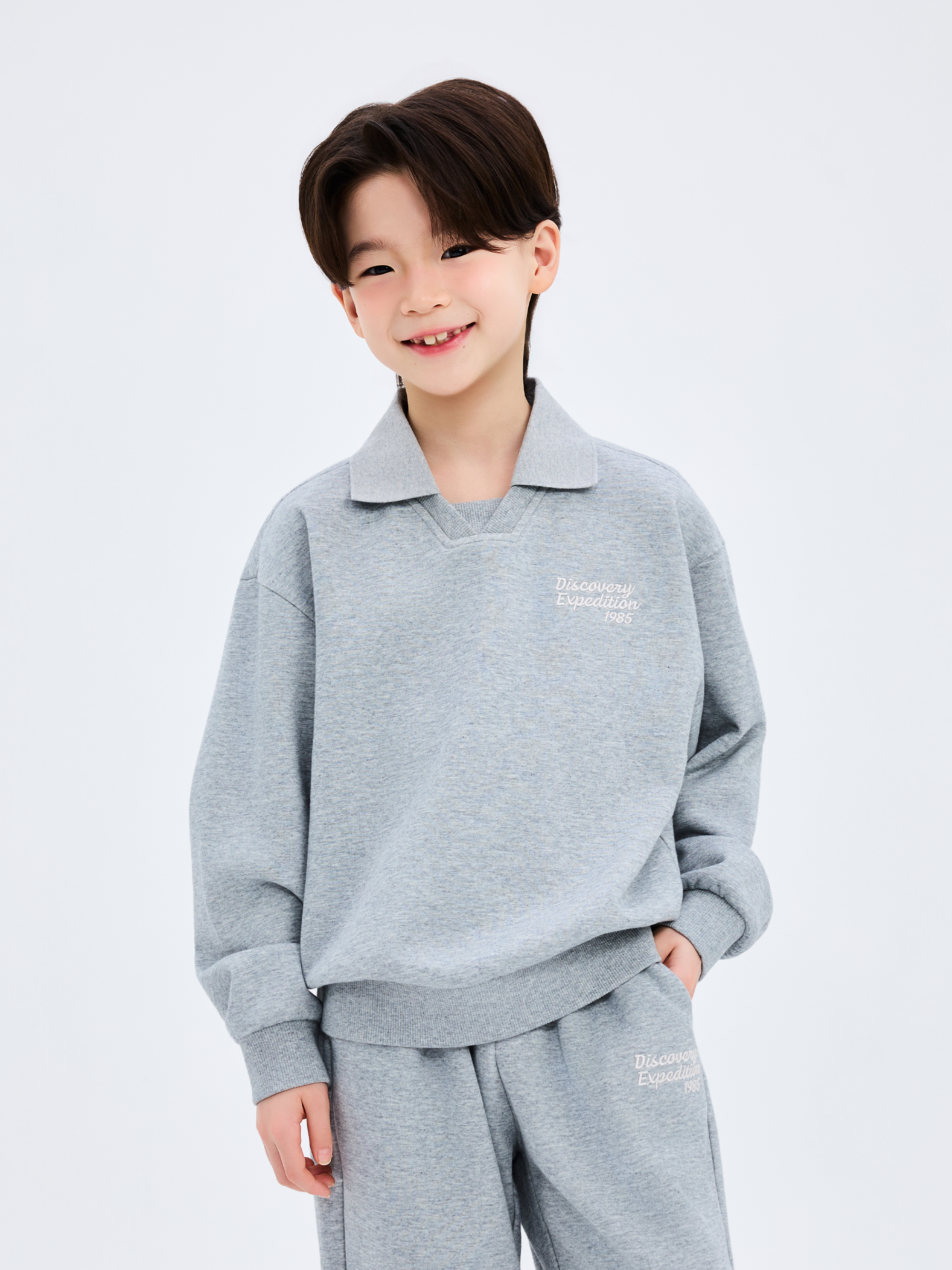 키즈 카라 맨투맨