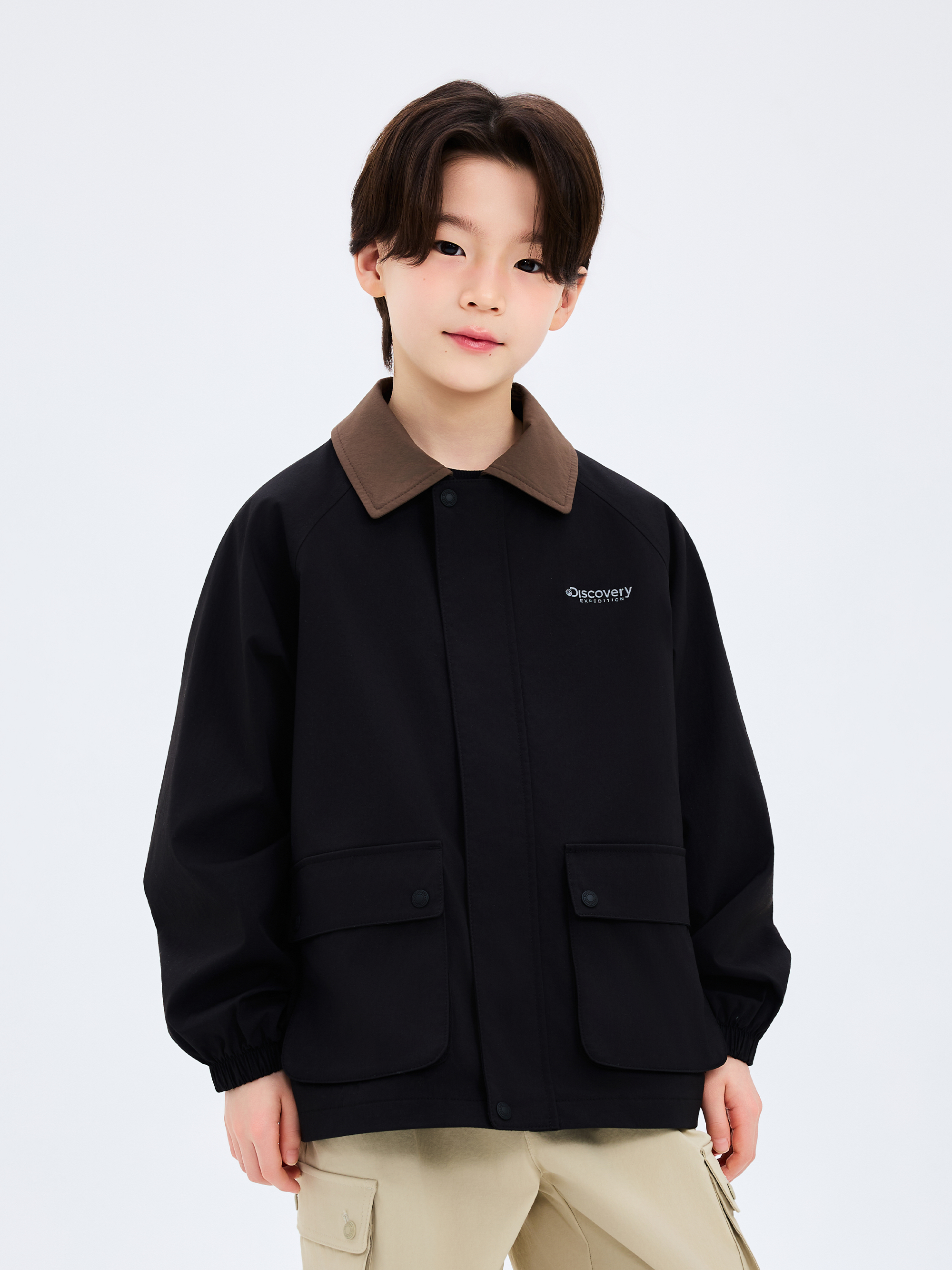 키즈 카라형 사파리 자켓