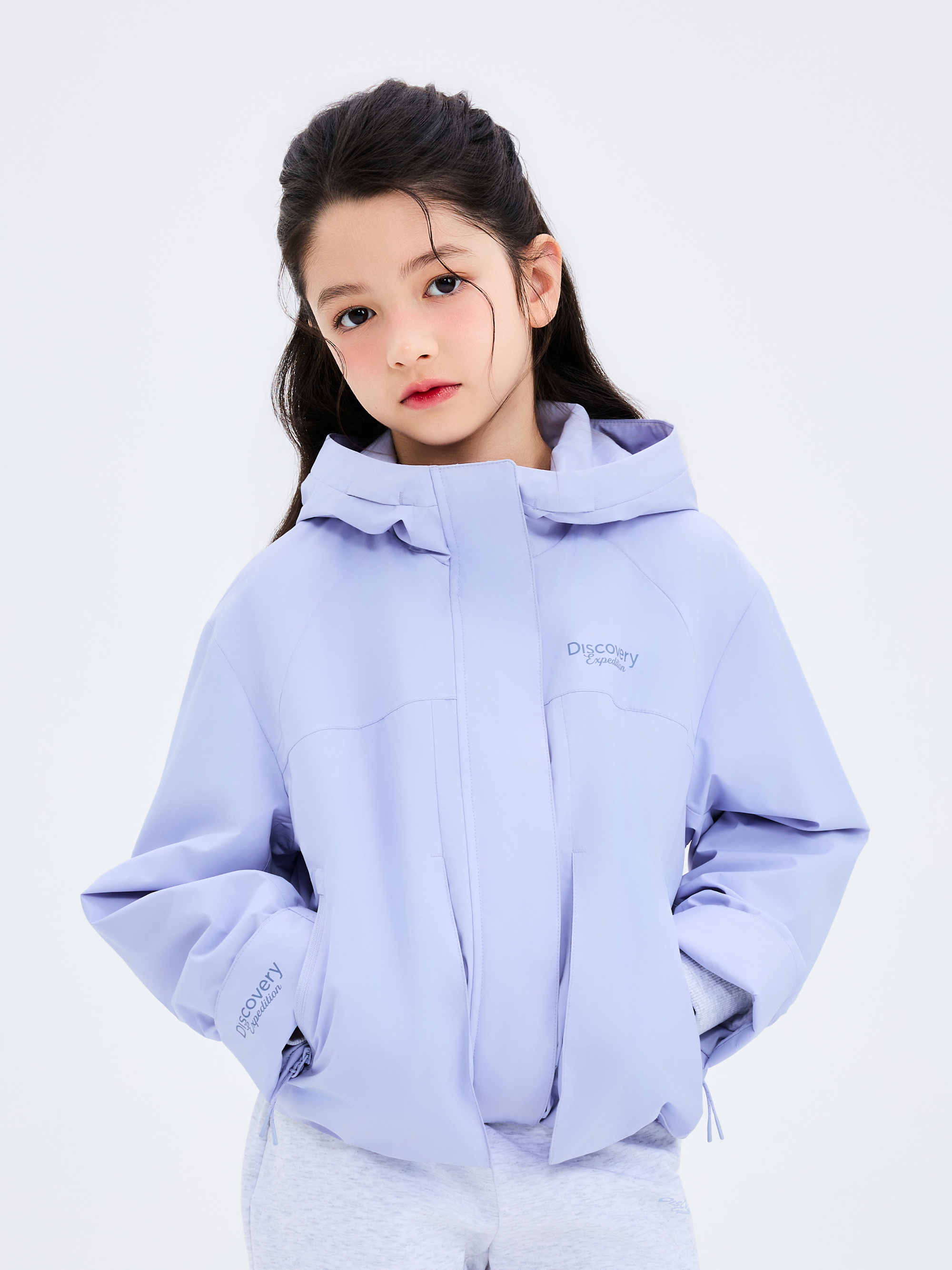 키즈 베르텍스 여아 크롭 자켓