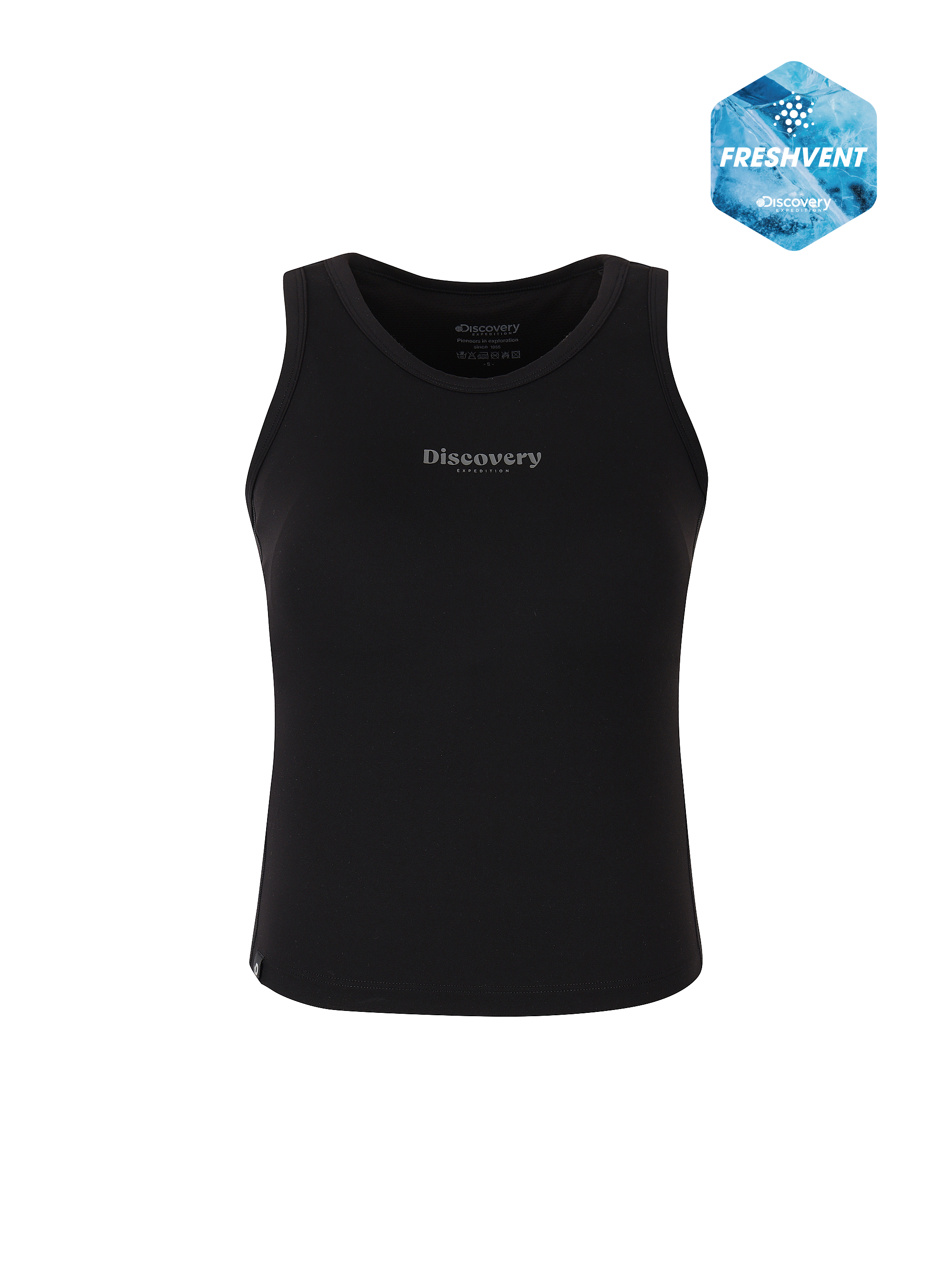 여성 프레시벤트 라운드넥 브라탑