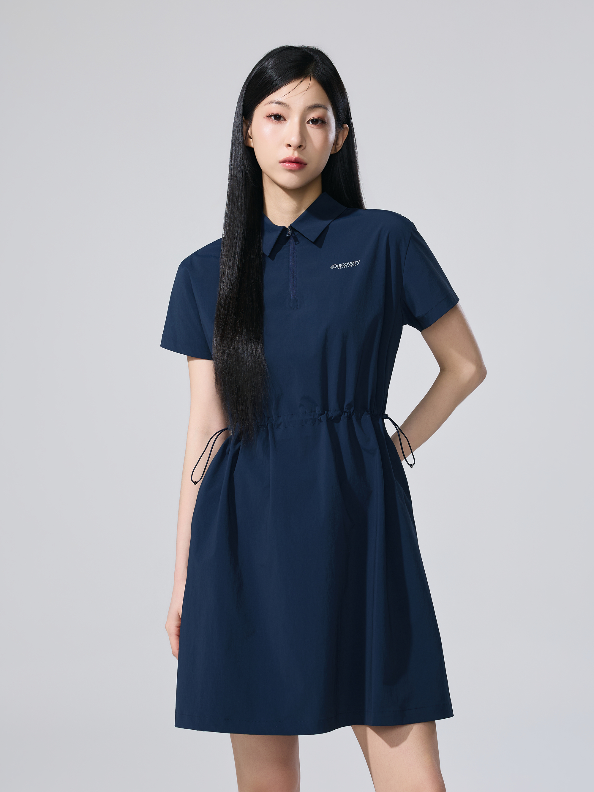 여성 프레시벤트 카라형 미니원피스