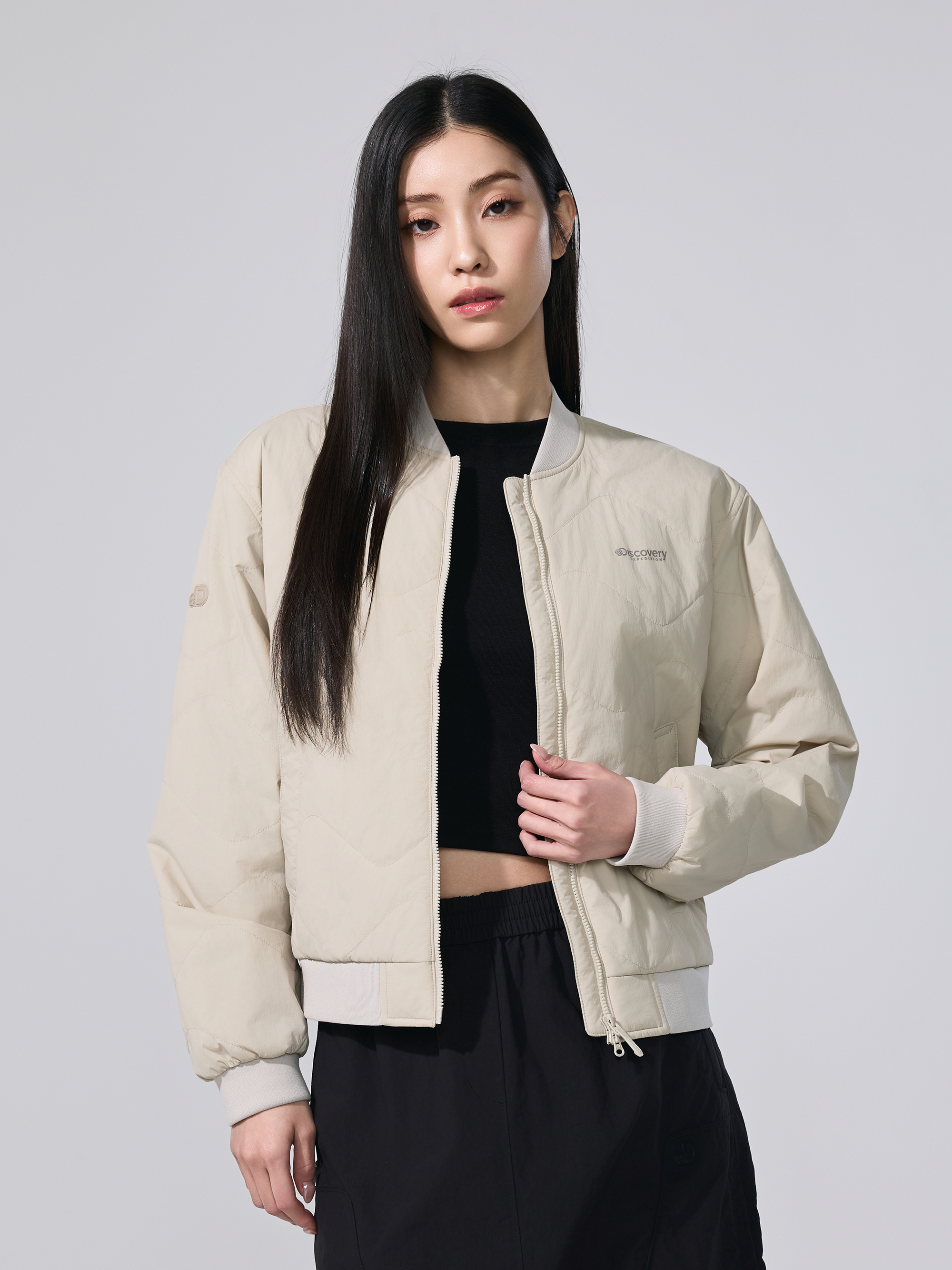 여성 뉴퀼팅 블루종 패딩자켓