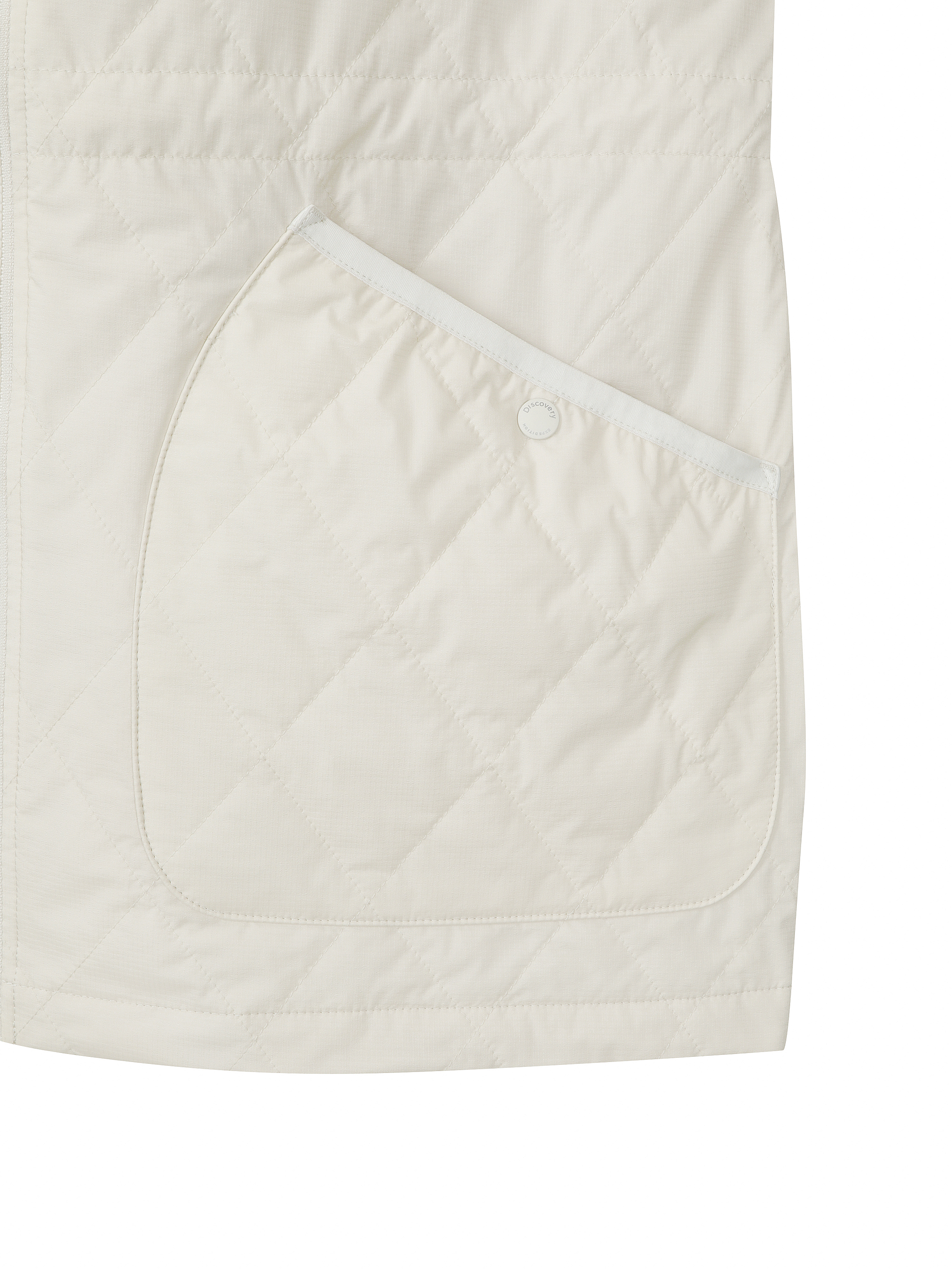 여성 카라형 퀼팅 미드 패딩자켓