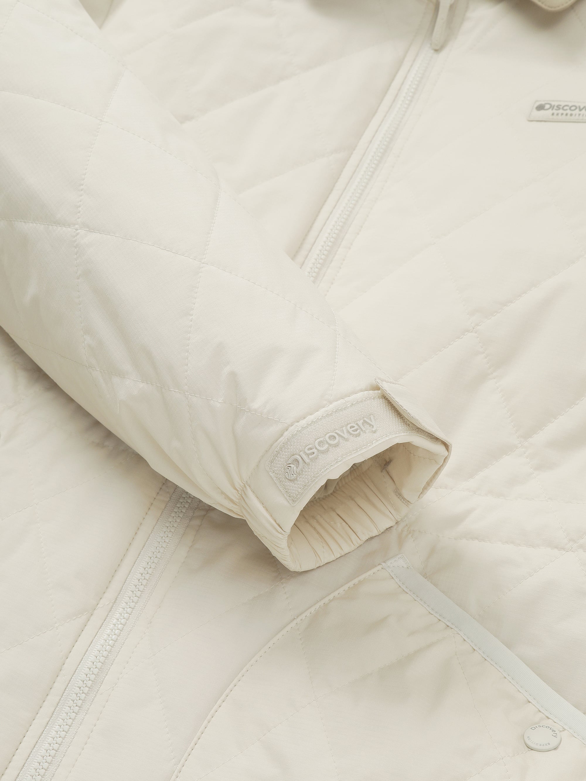 여성 카라형 퀼팅 미드 패딩자켓