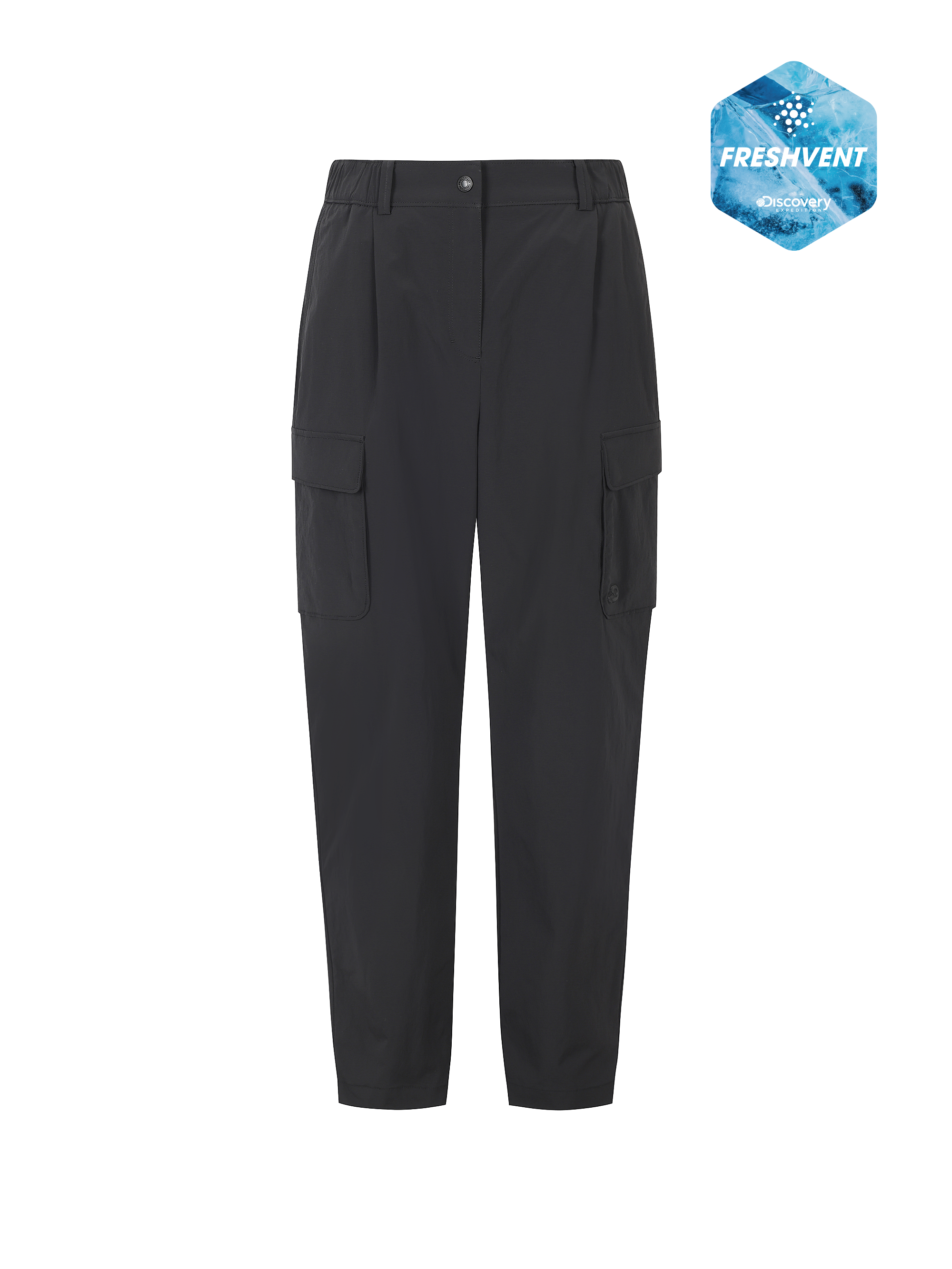 프레시벤트 여성 테이퍼드 카고팬츠