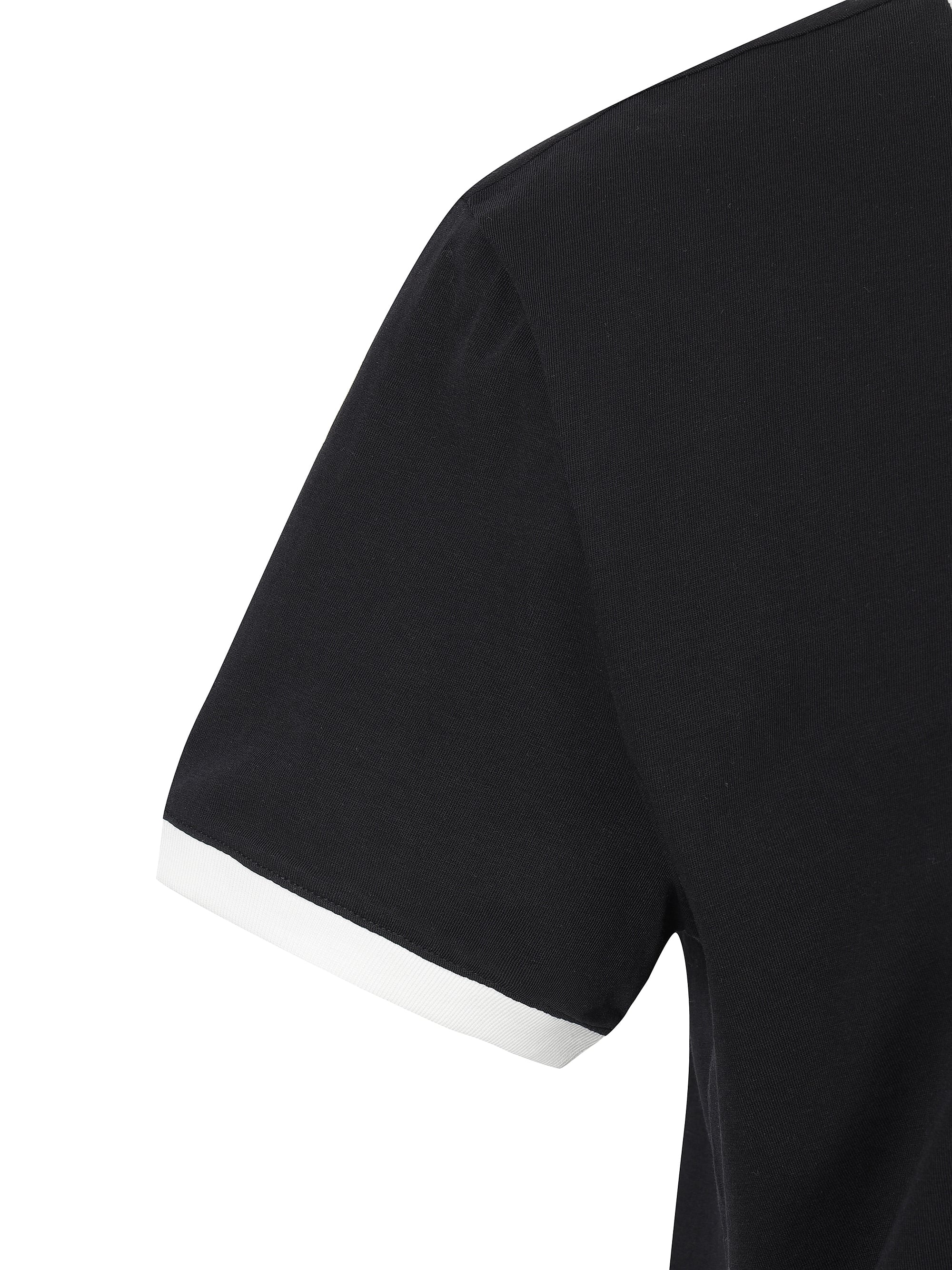 여성 프레시벤트 레터링 세미크롭 링거티셔츠