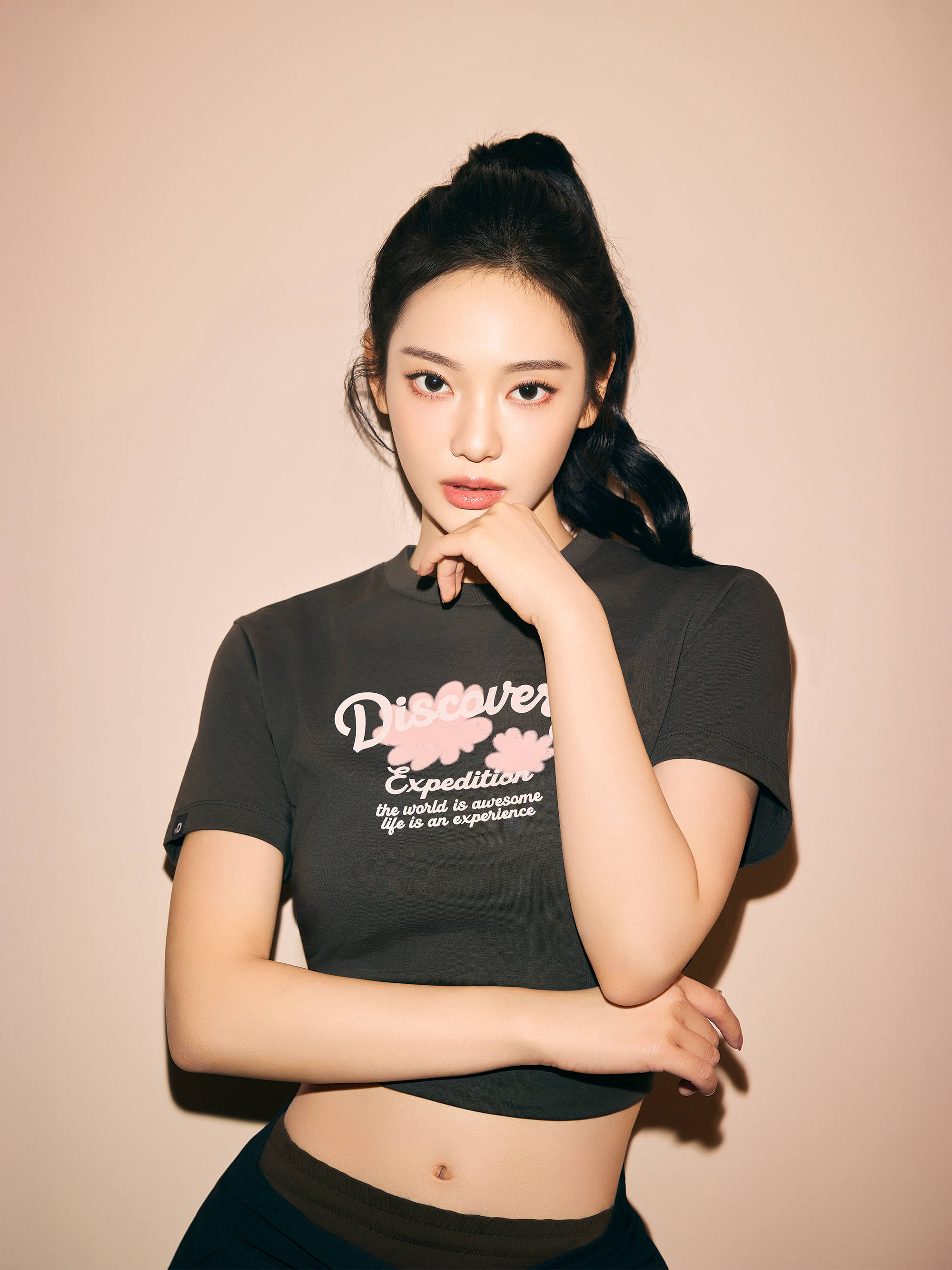 여성 프레시벤트 네이처 그래픽 반팔티