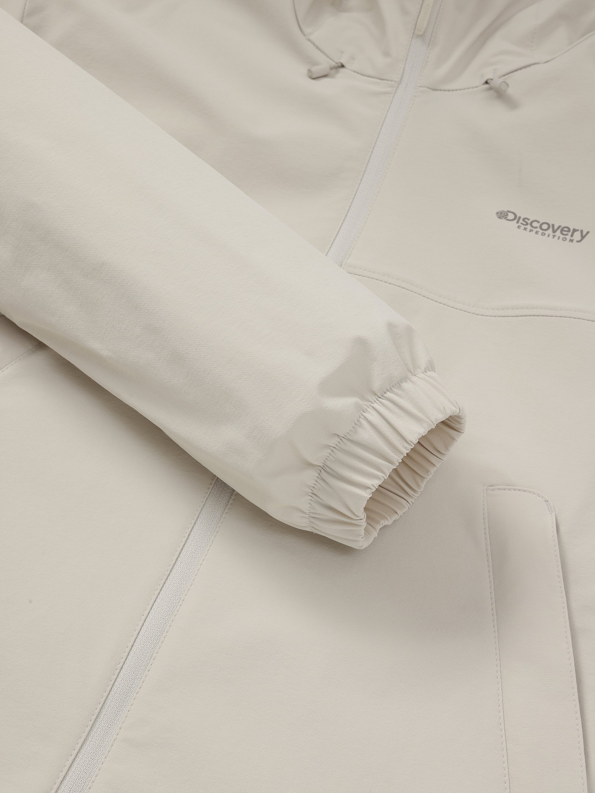 여성 스트레치 우븐 트레이닝 크롭 후드 자켓