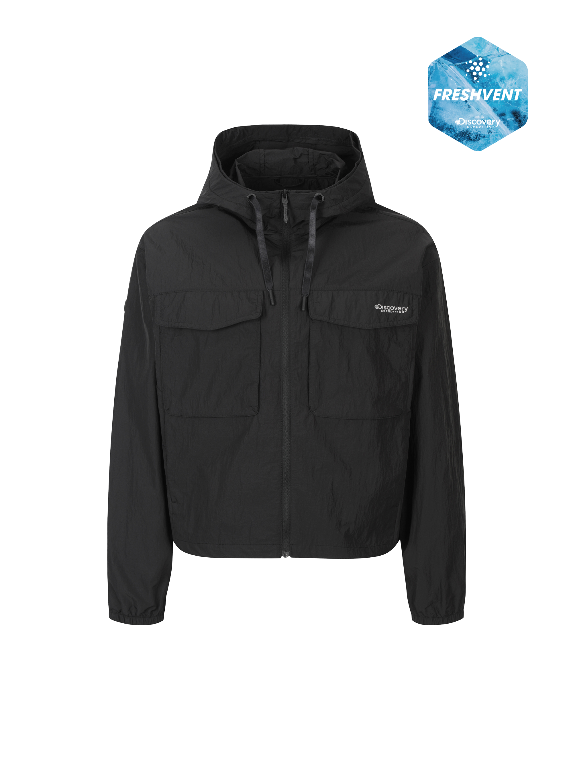 여성 프레시벤트2.0 포켓 크롭 바람막이