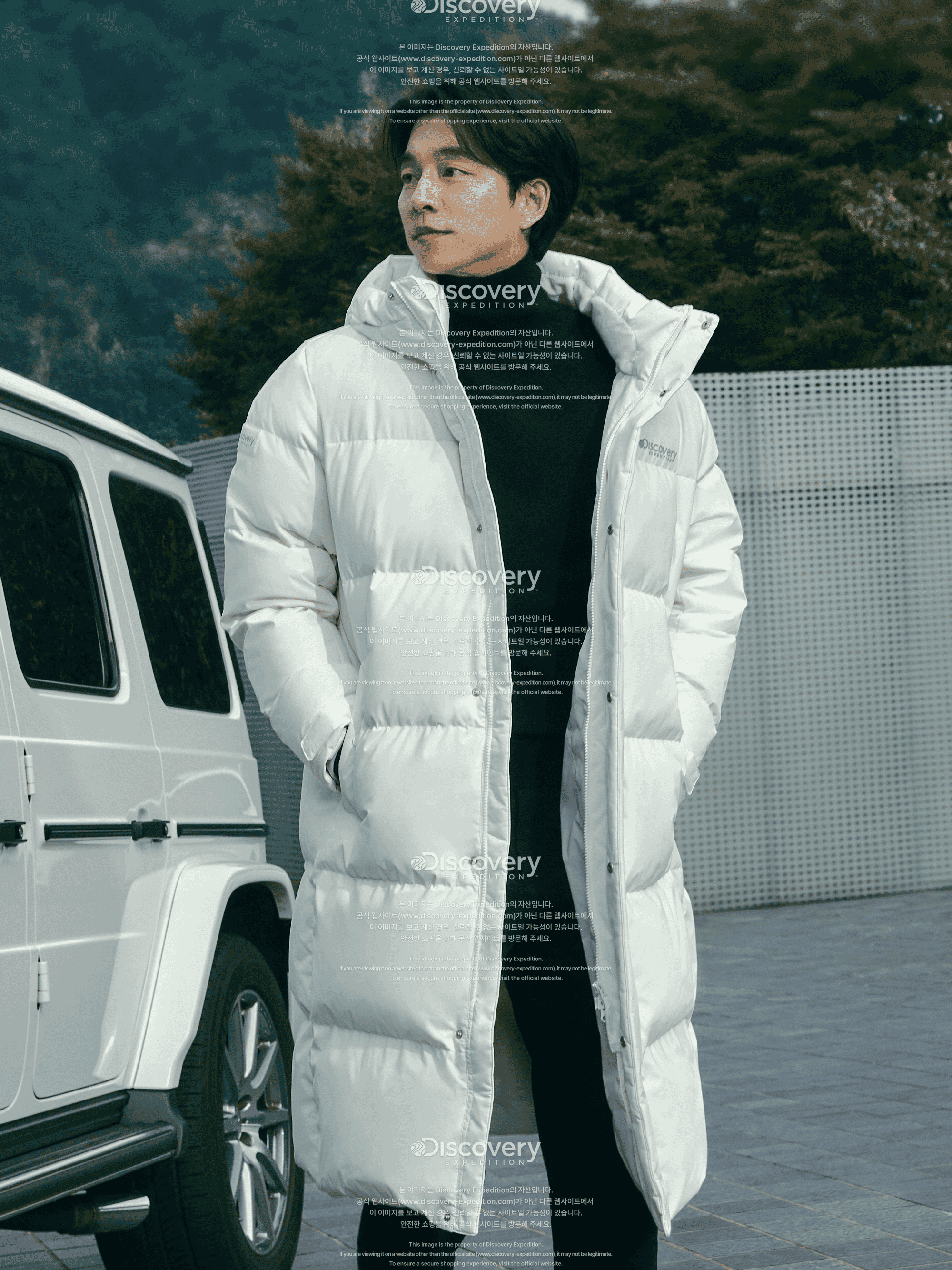 남성 레스터G RDS 구스다운 롱패딩