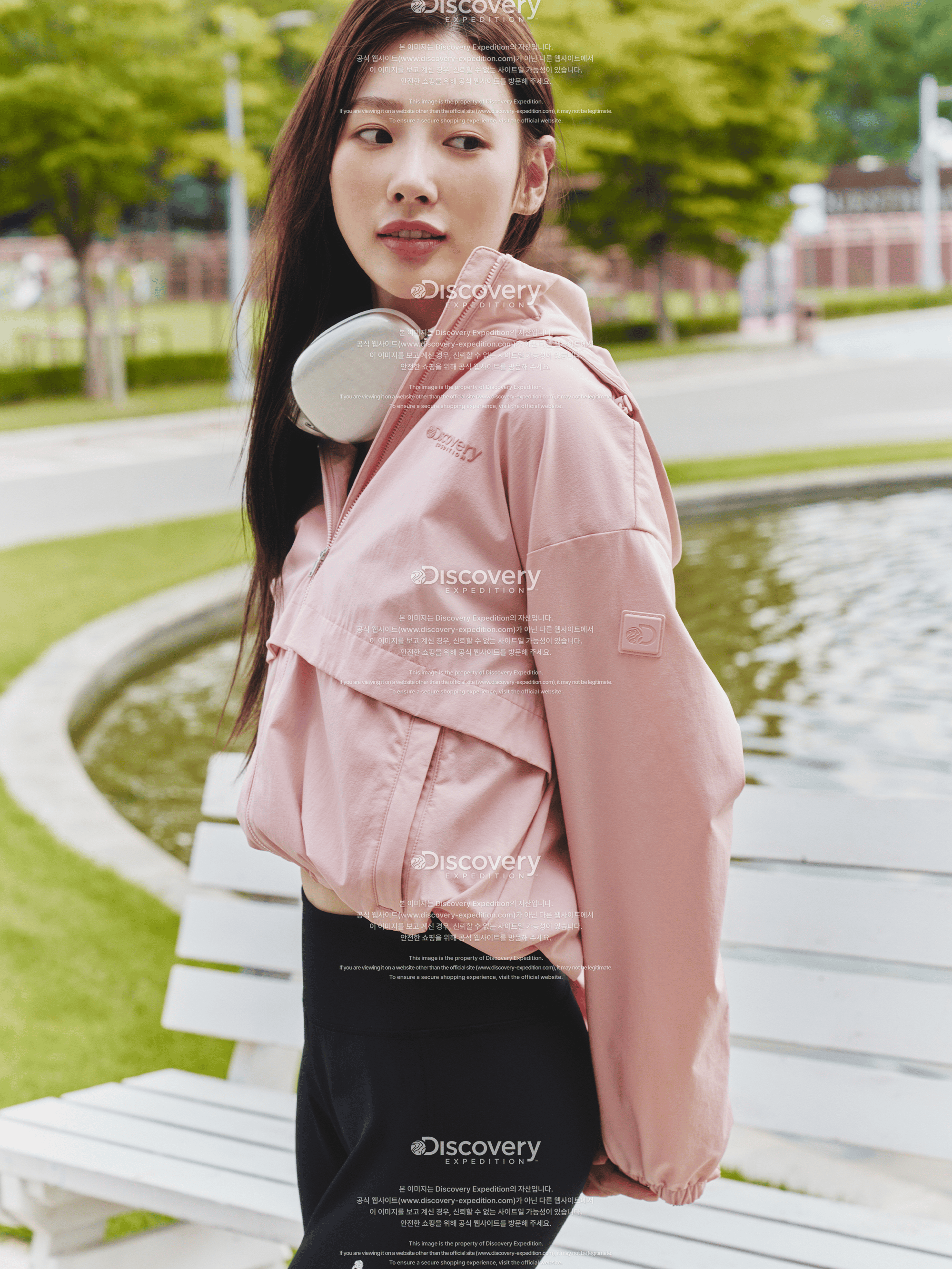 여성 멜리아 크롭 바람막이